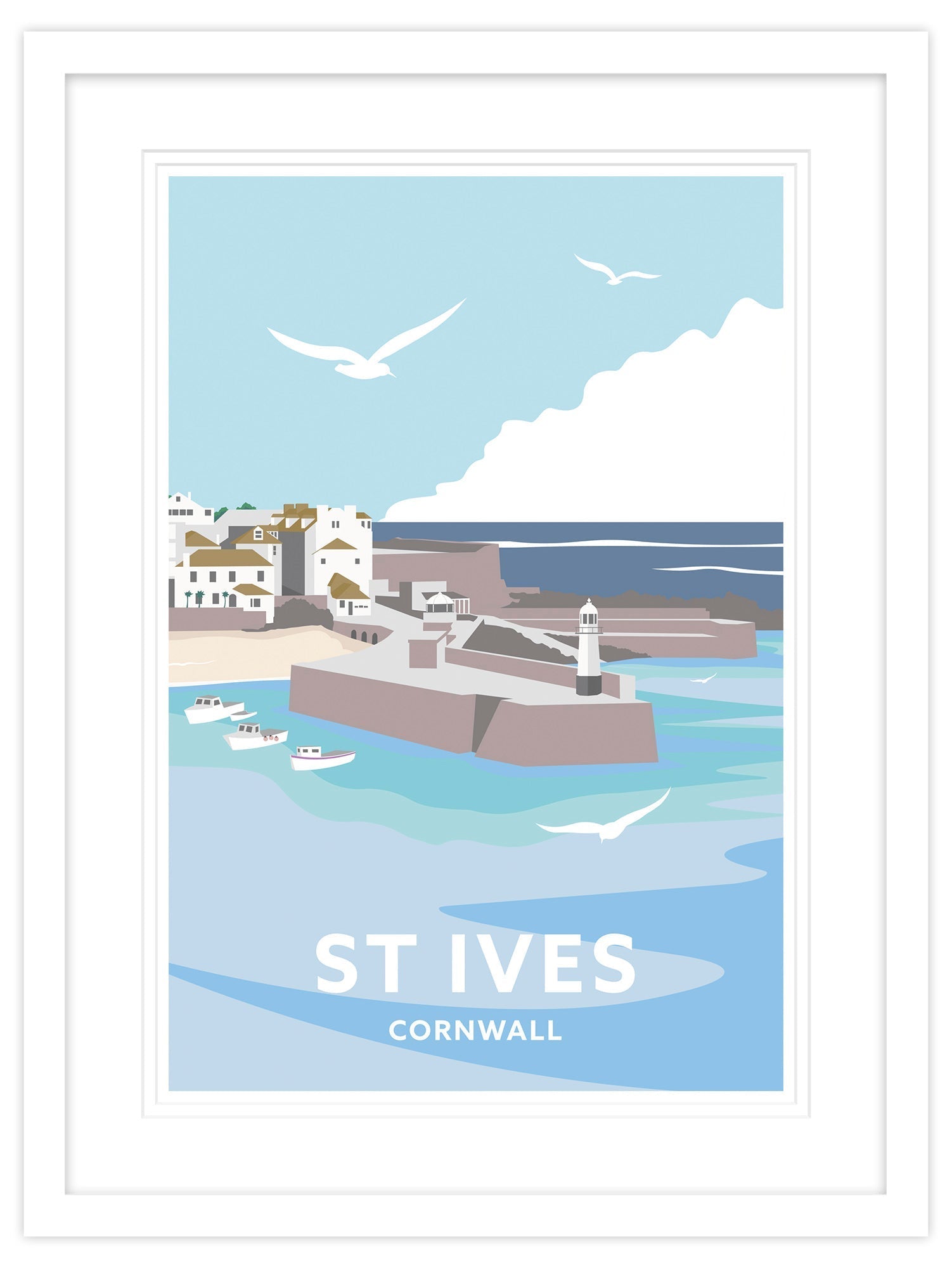 St Ives Cornwall Travel Framed Print