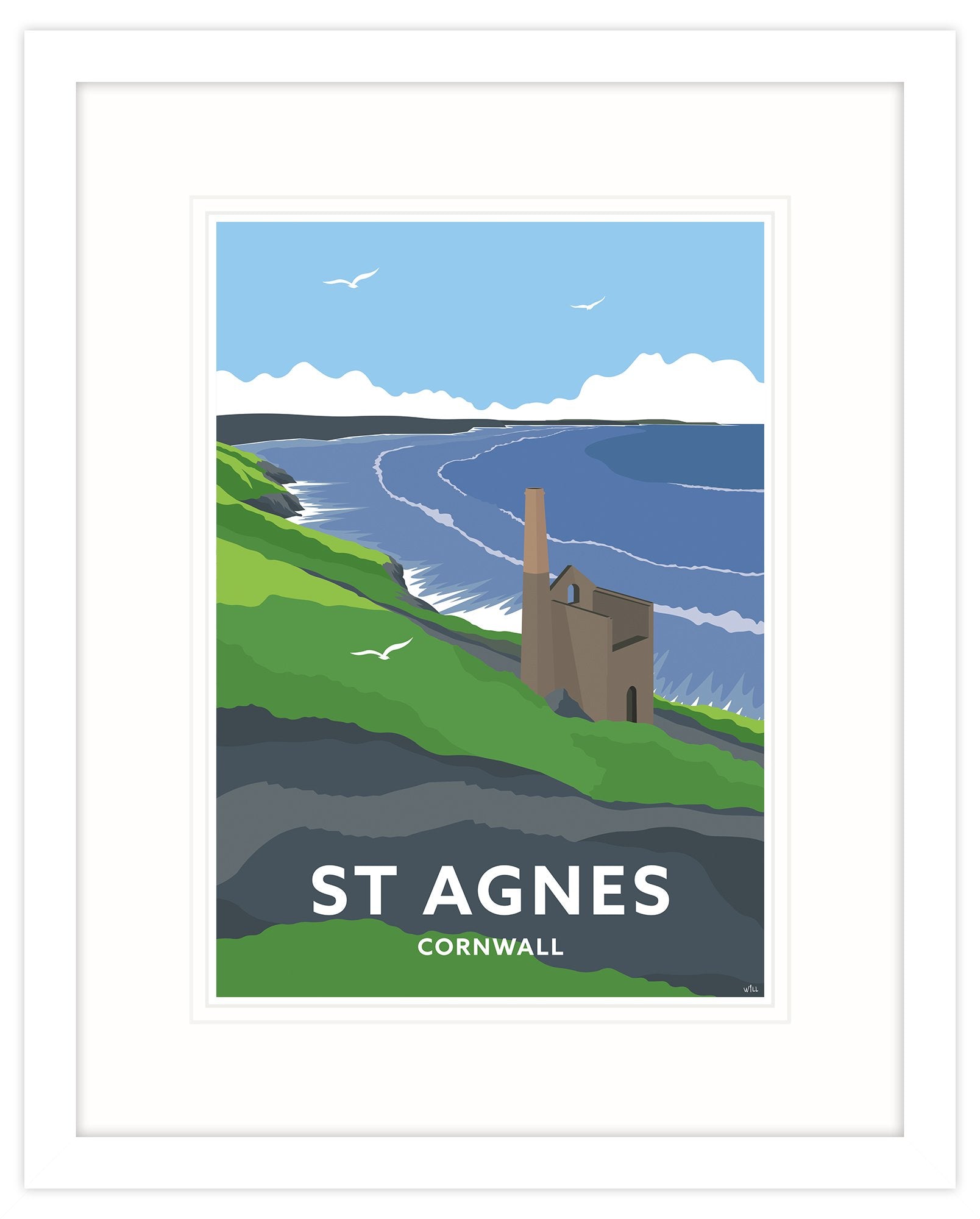 St Agnes Small Framed Print