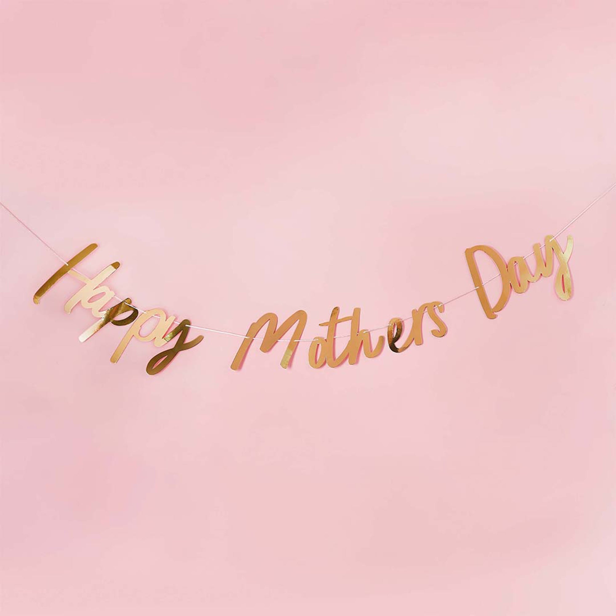 Gold Happy Mothers Day Banner