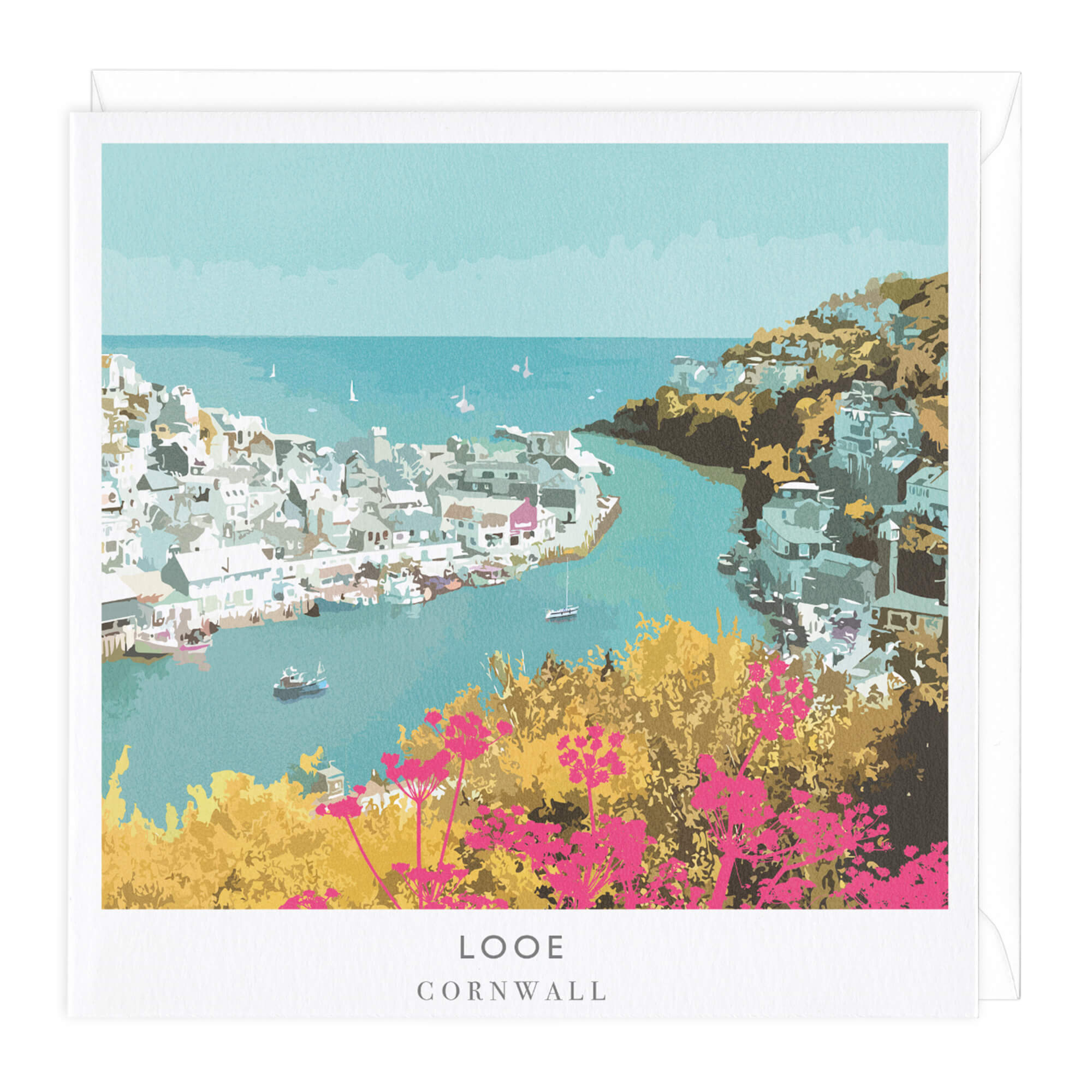 Looe Travel Art Card