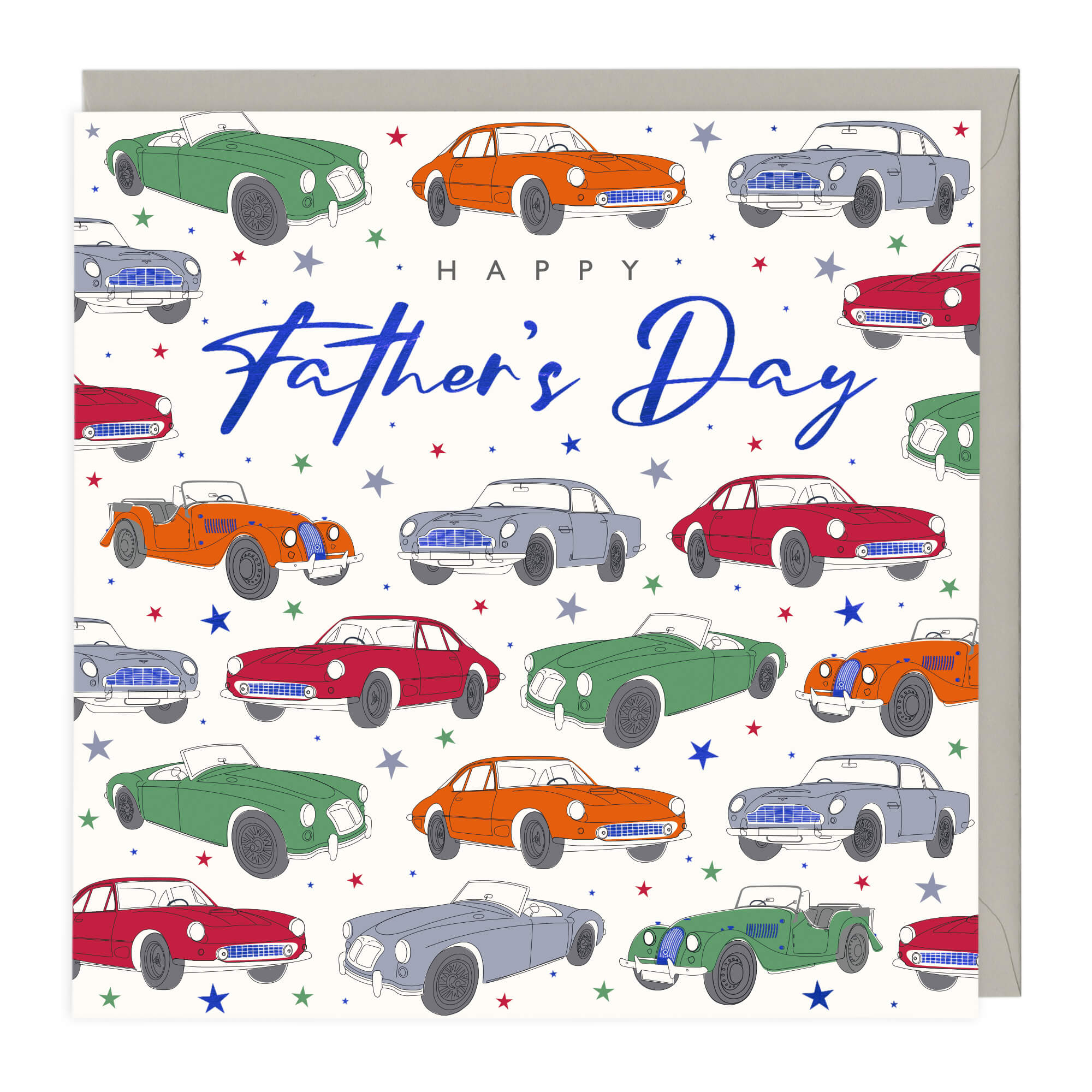 Bright Classic Cars Father’s Day Card