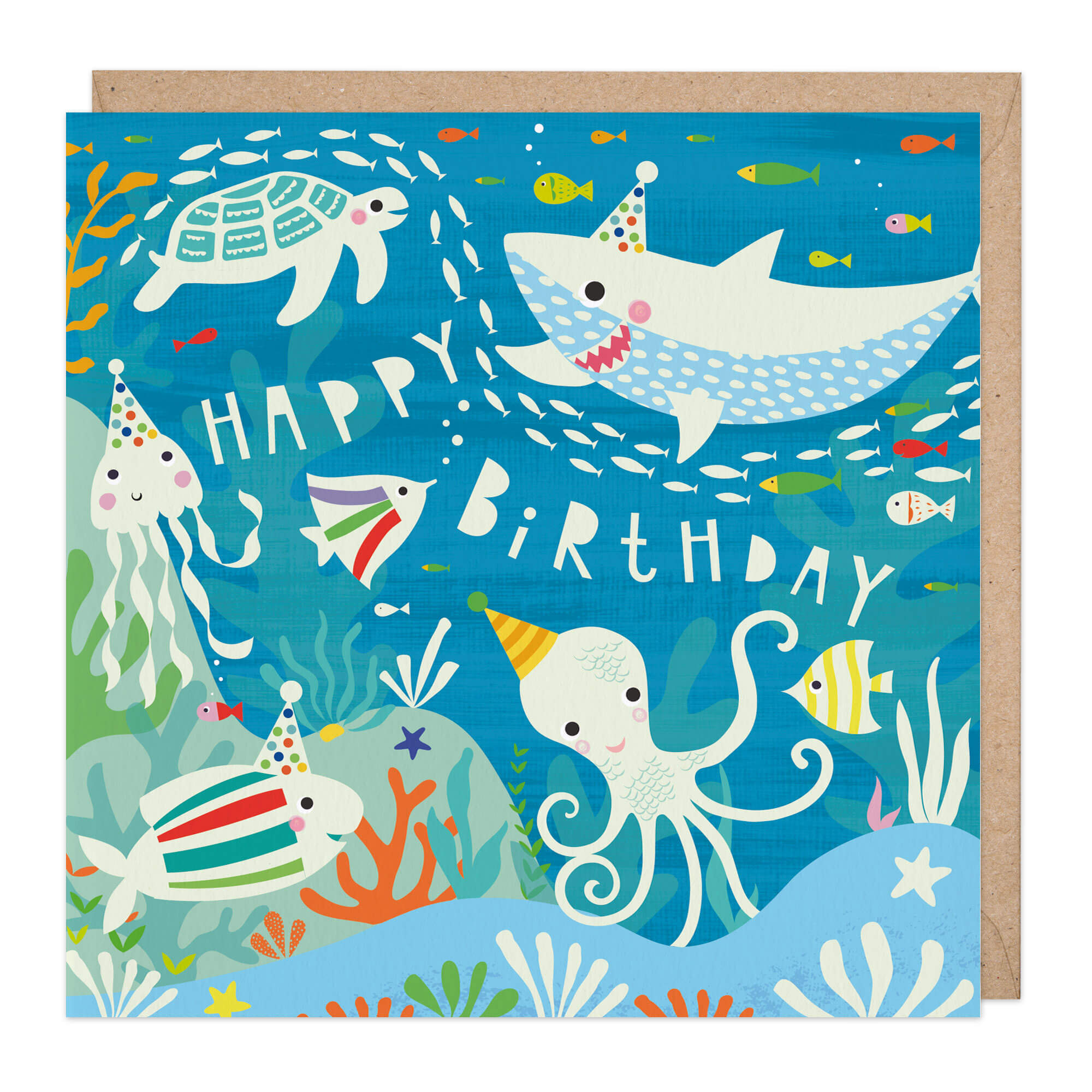 Glow In The Dark Underwater Birthday Card