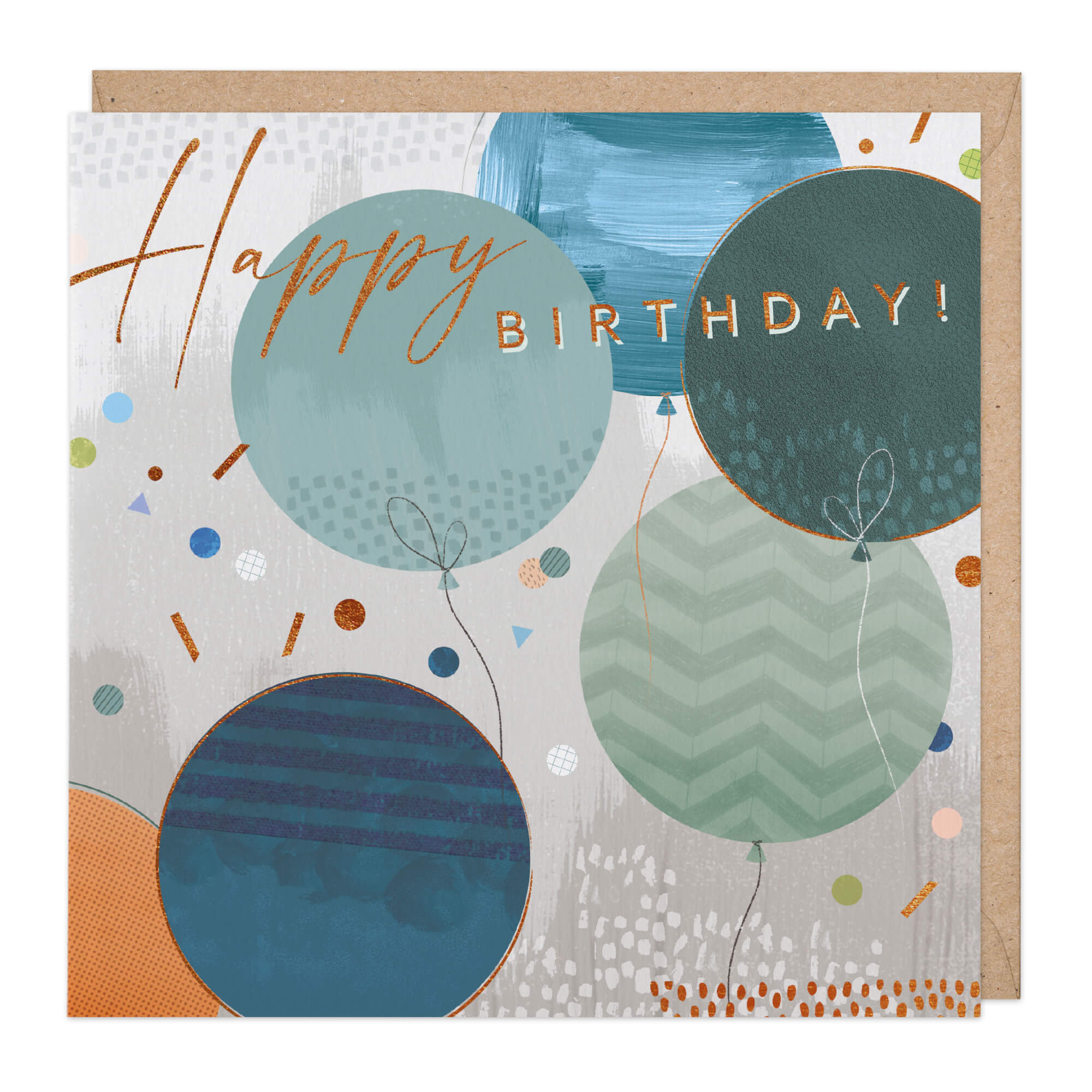 Party Balloons Birthday Card