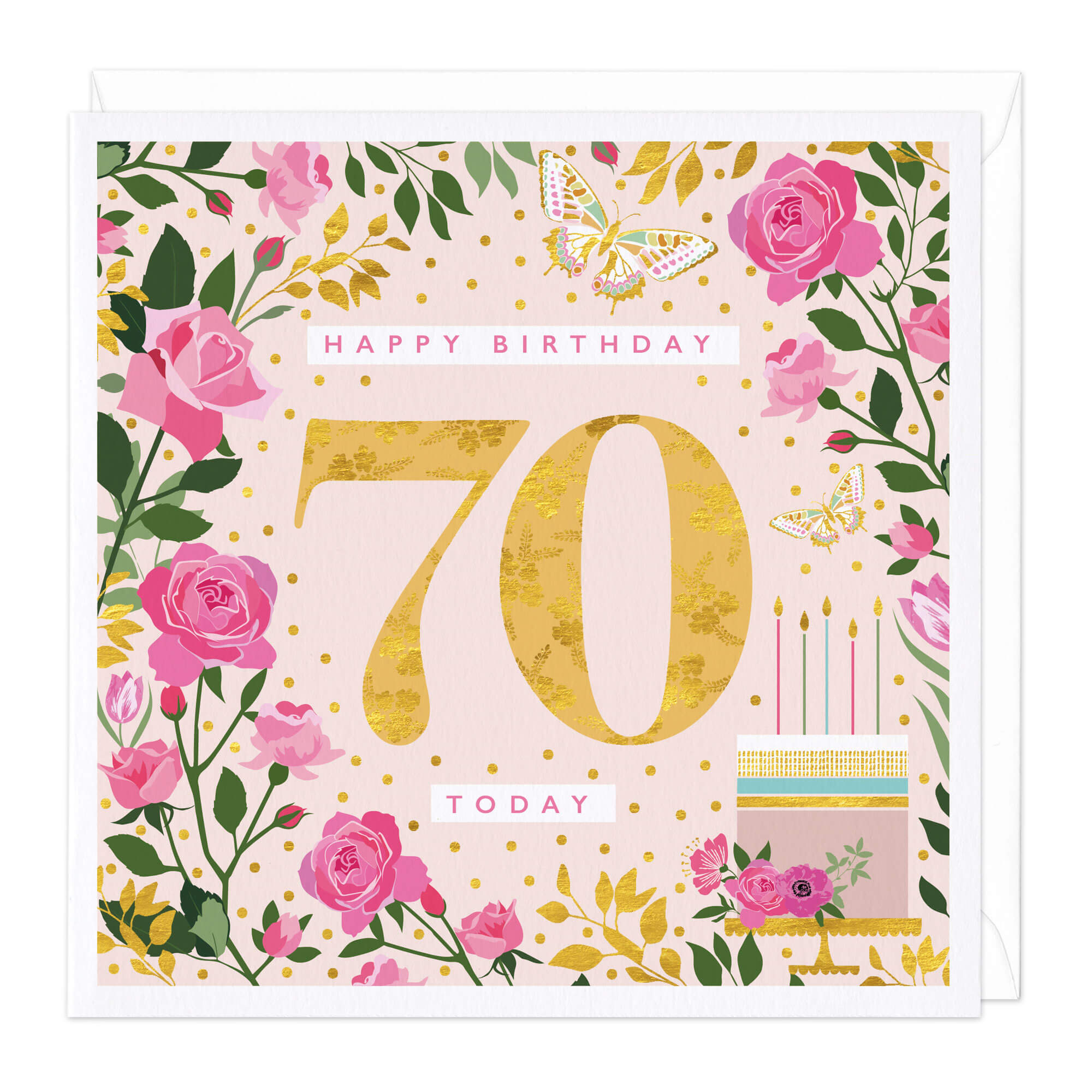 Bright And Beautiful 70 Today Birthday Card
