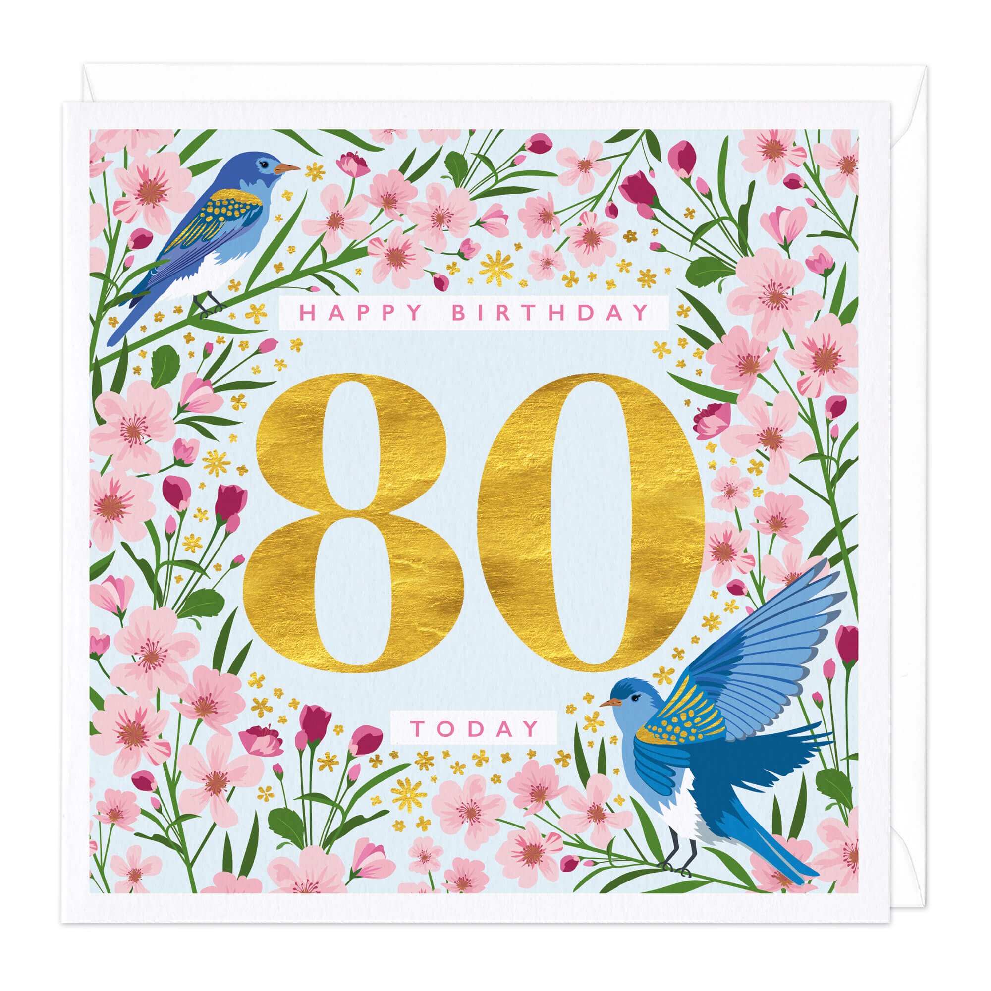 Bright And Beautiful 80 Today Birthday Card