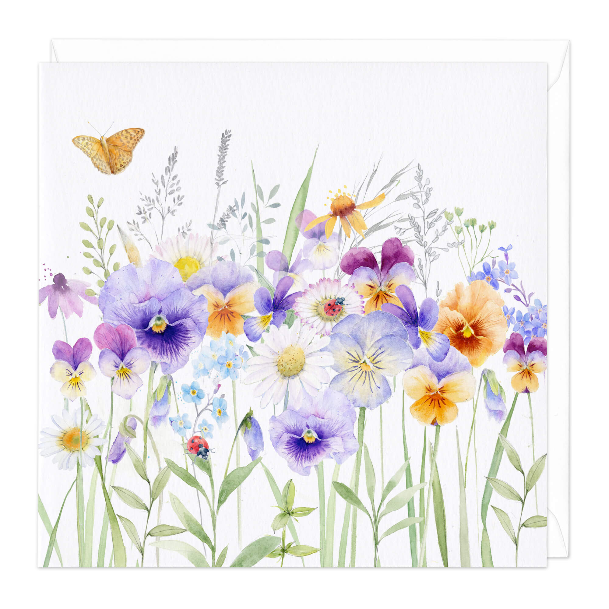 Pansies Art Card