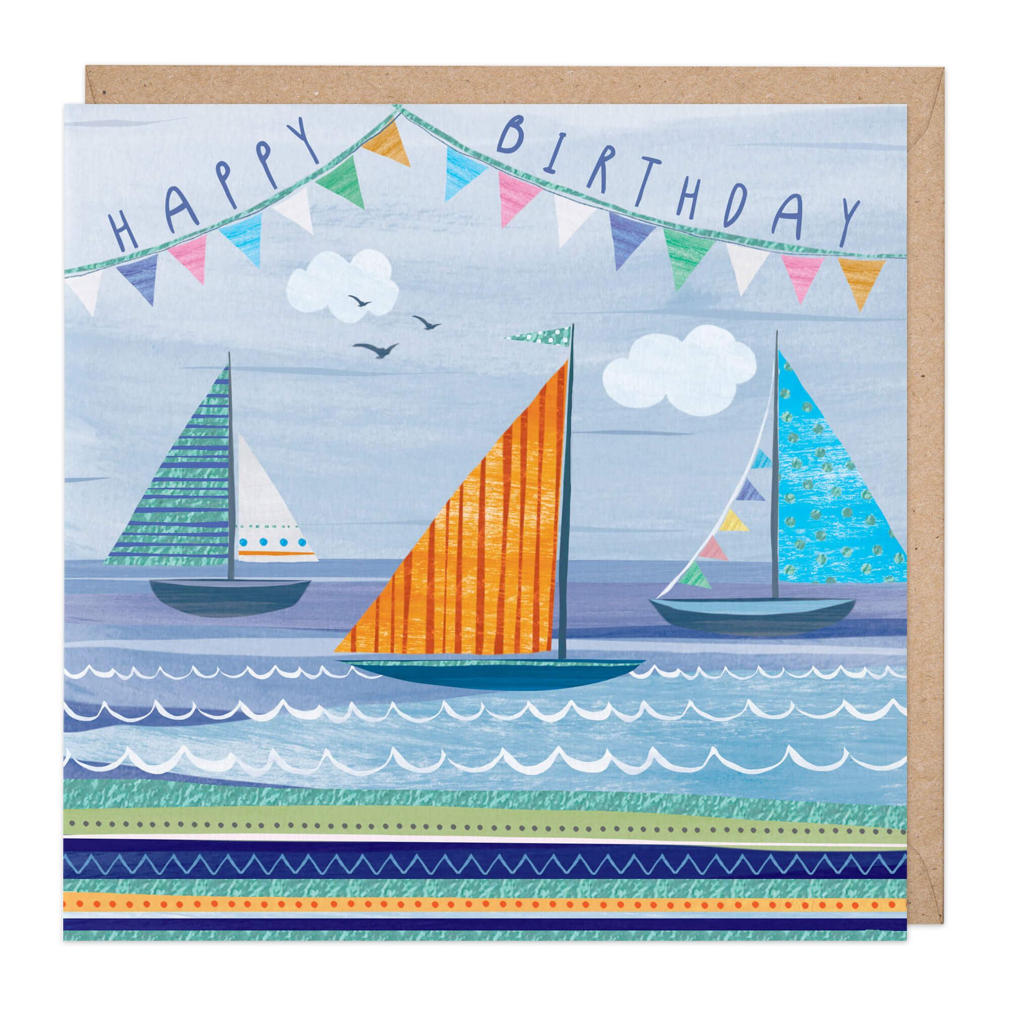 Sailing Boats Birthday Card