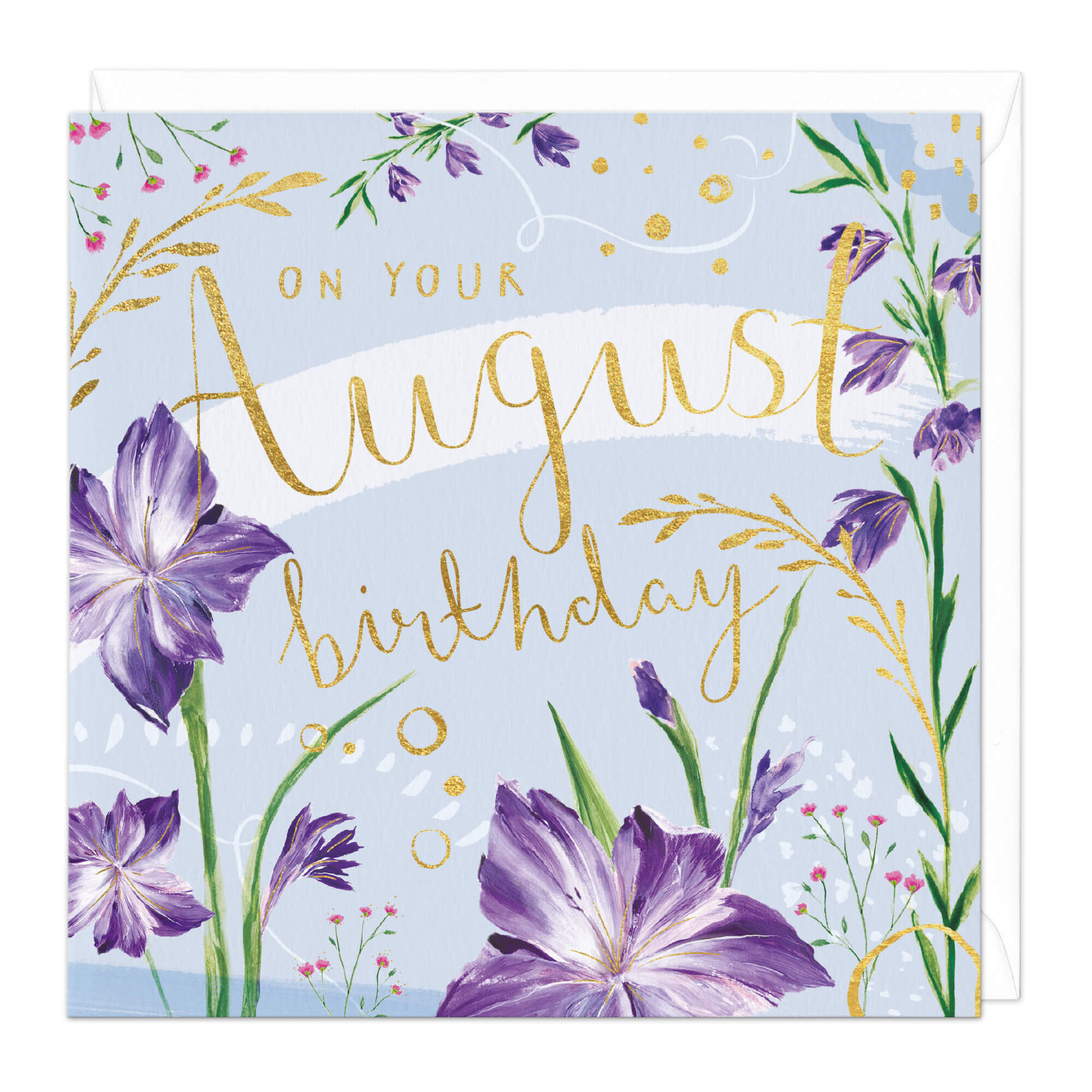 On Your August Birthday Card