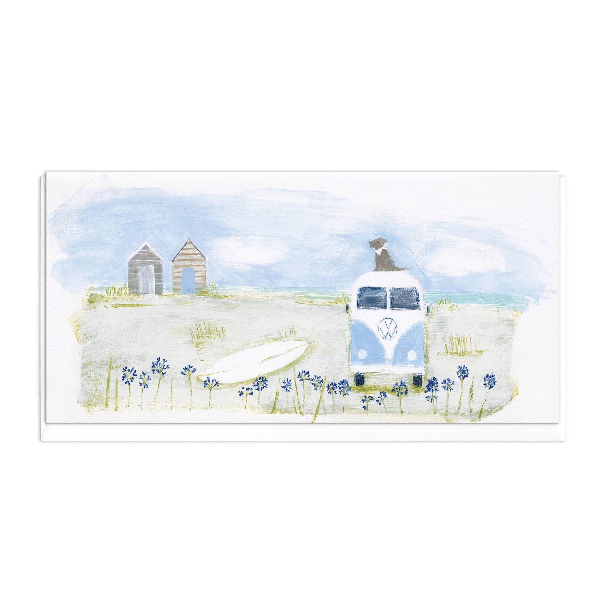 Camper & Beach Huts Slim Art Card