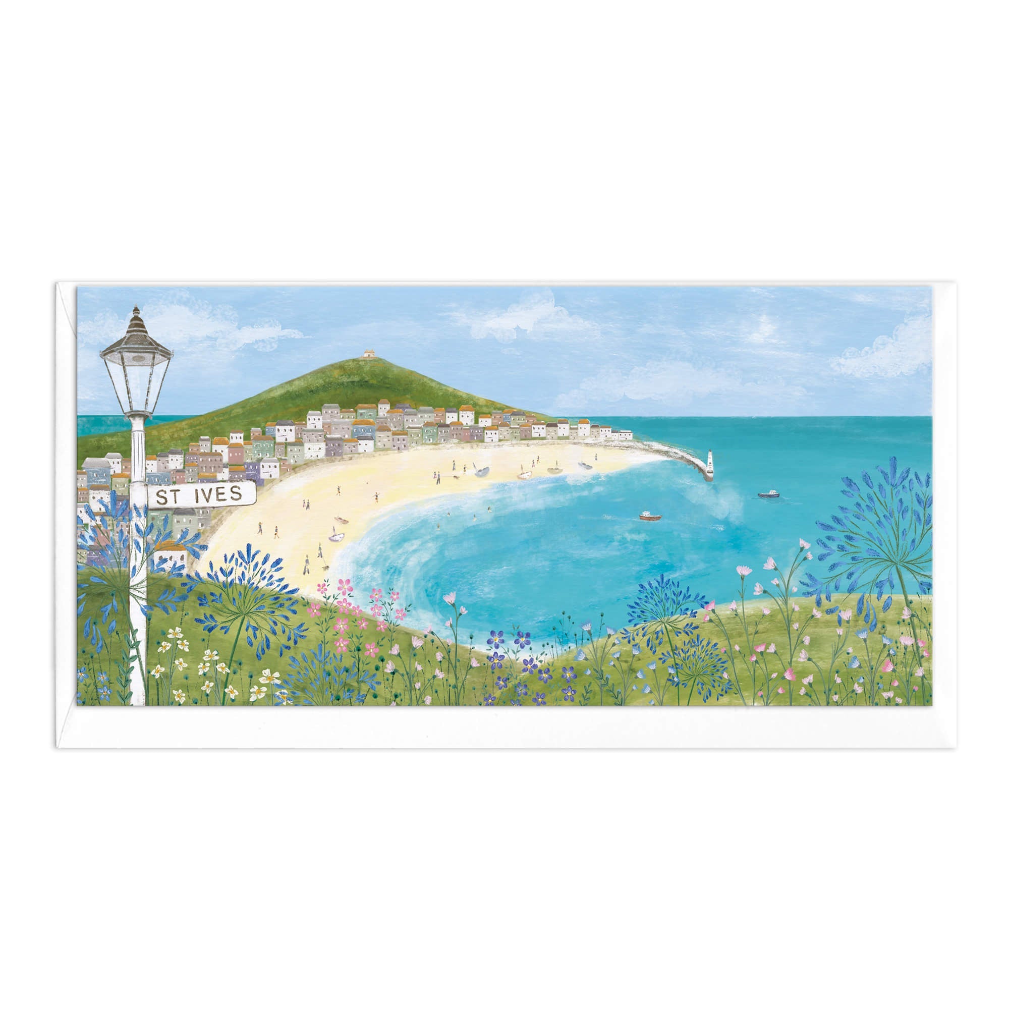 St Ives Sign Post Slim Art Card