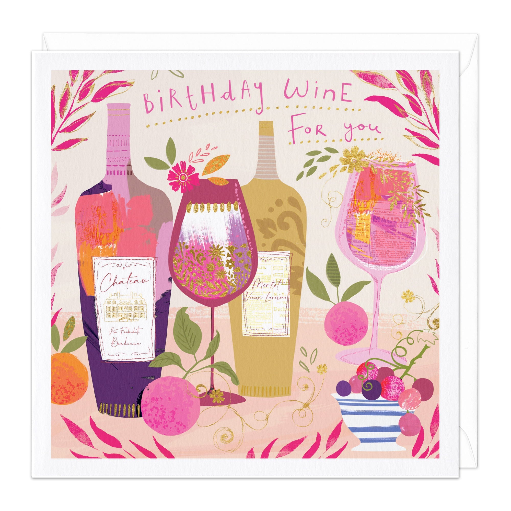 Birthday Wine For You Birthday Card