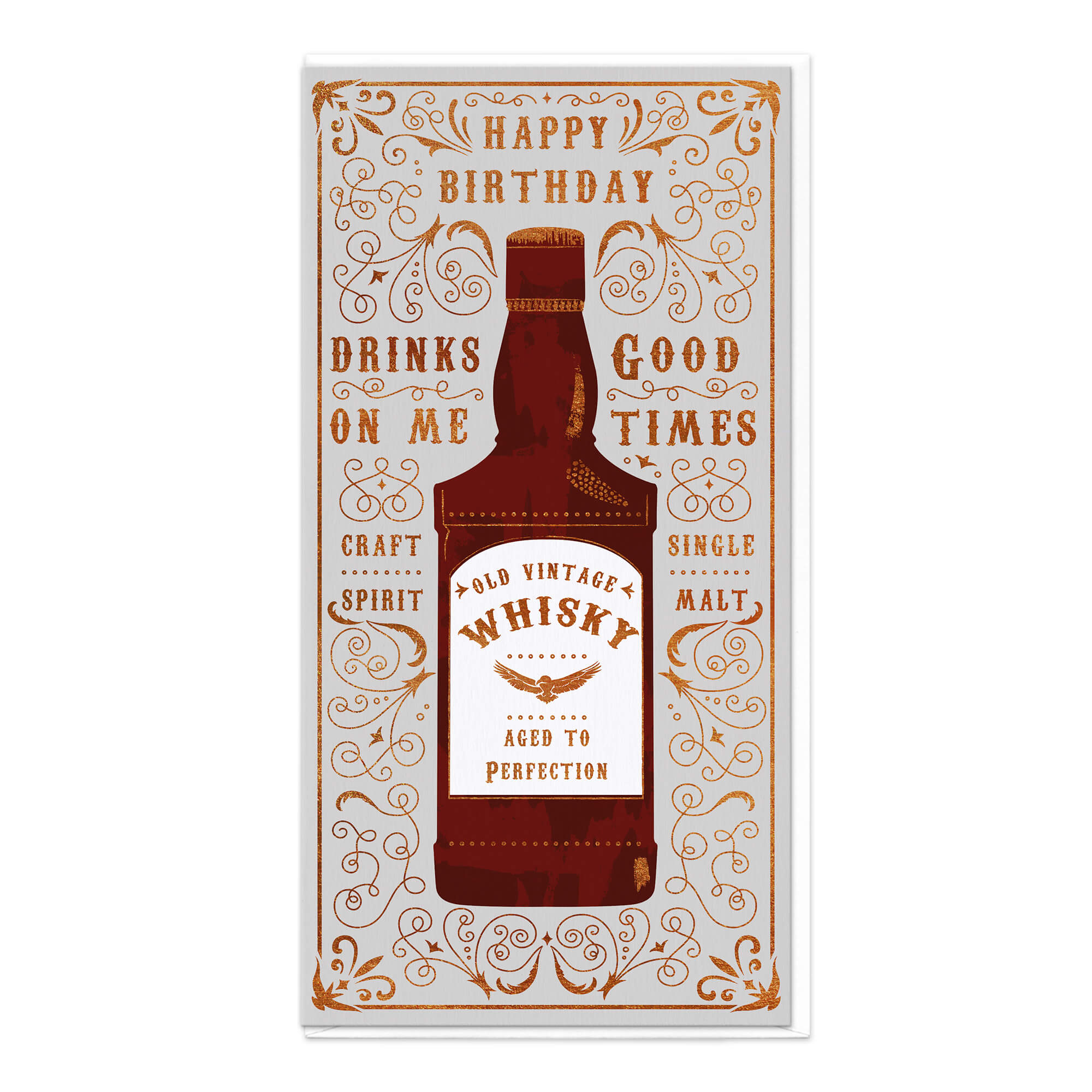 Vintage Whisky Birthday Card