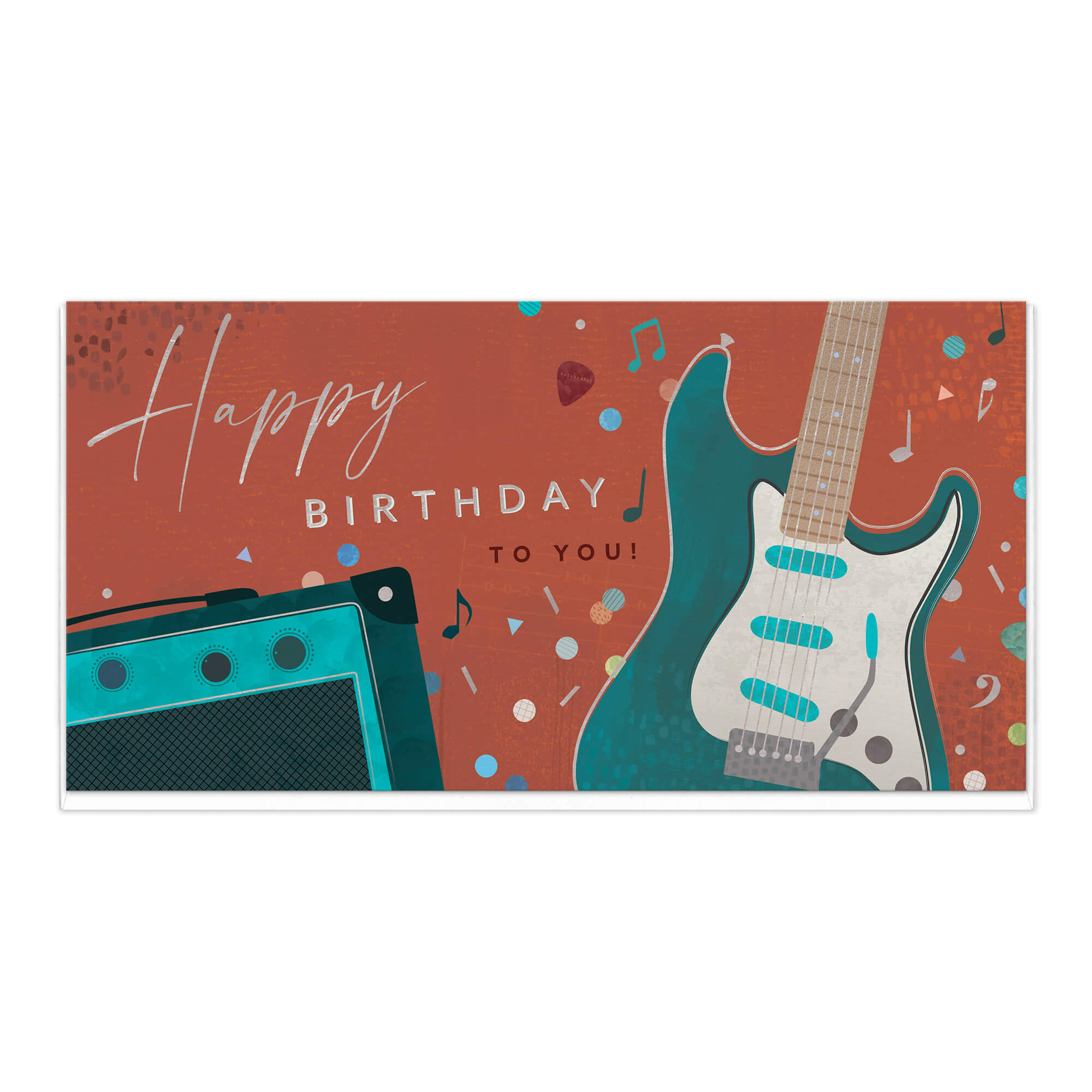 Electric Guitar Slim Birthday Card