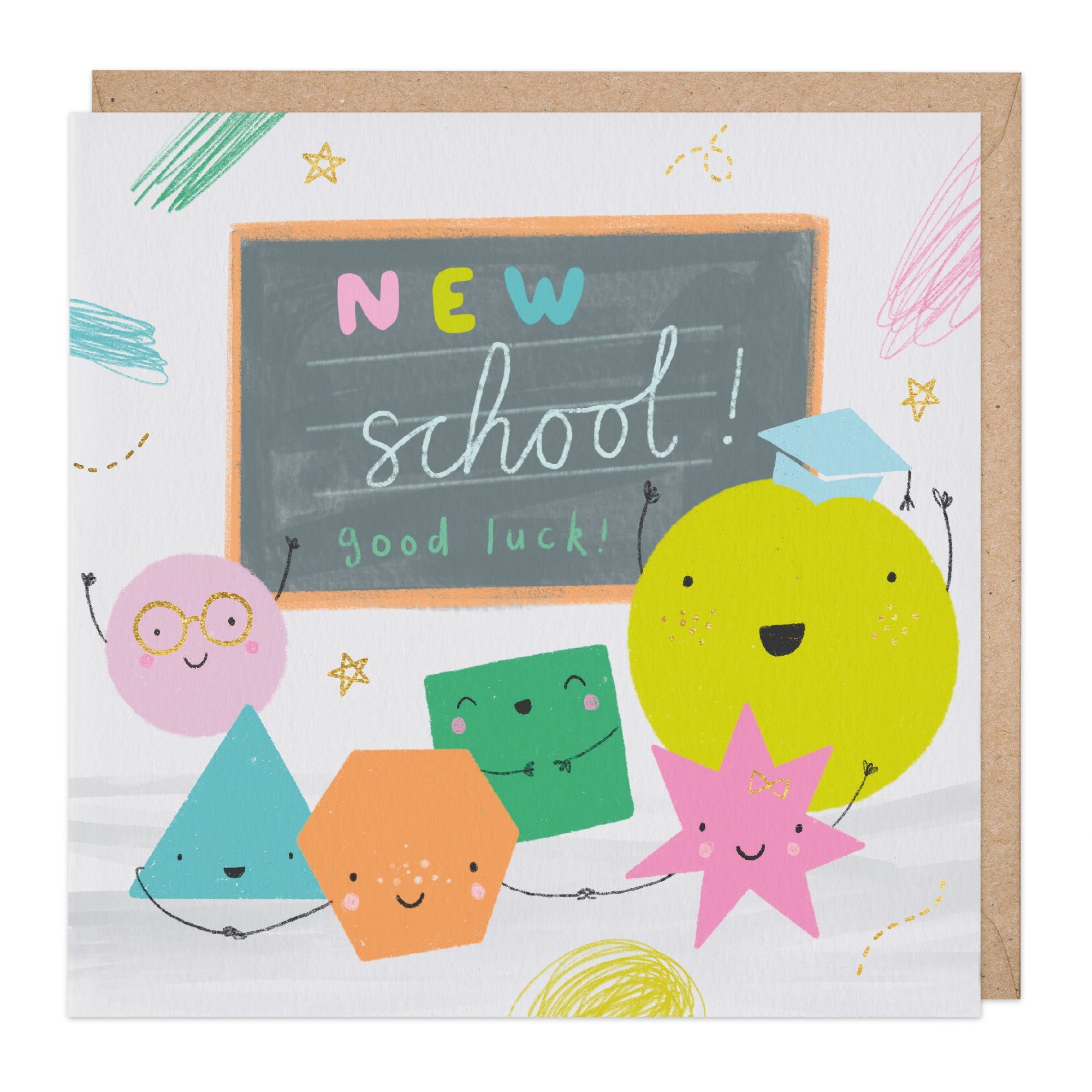 New School Good Luck Card