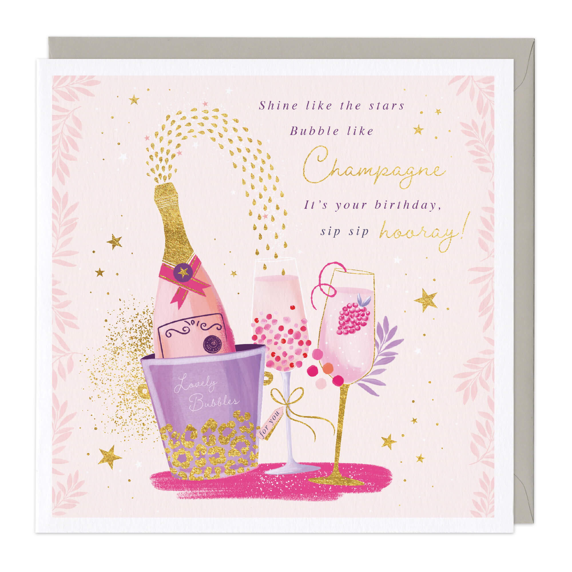 Bubble Like Champagne Birthday Card