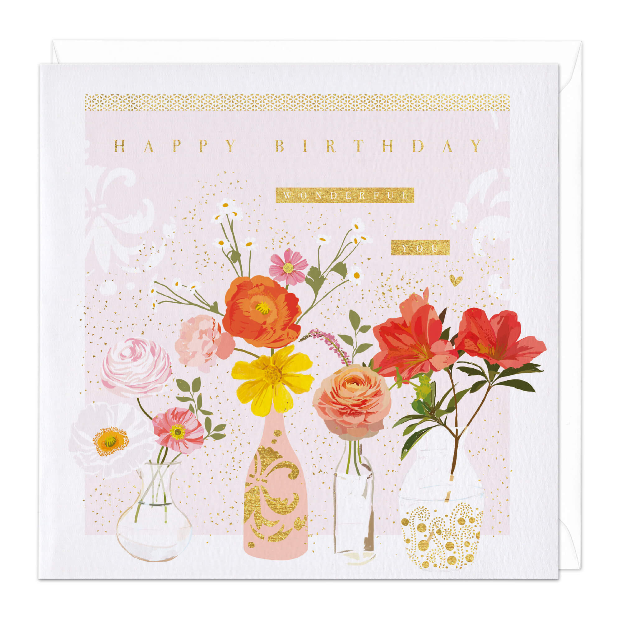 Wonderful Flowers Birthday Card