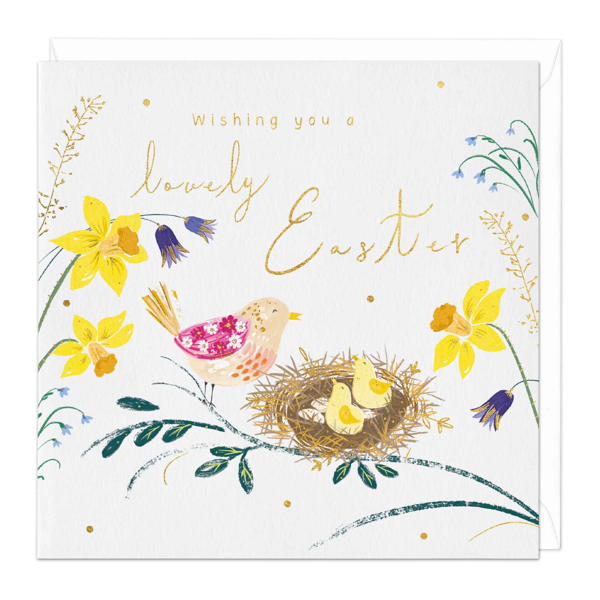 Lovely Easter Birds Nest Card