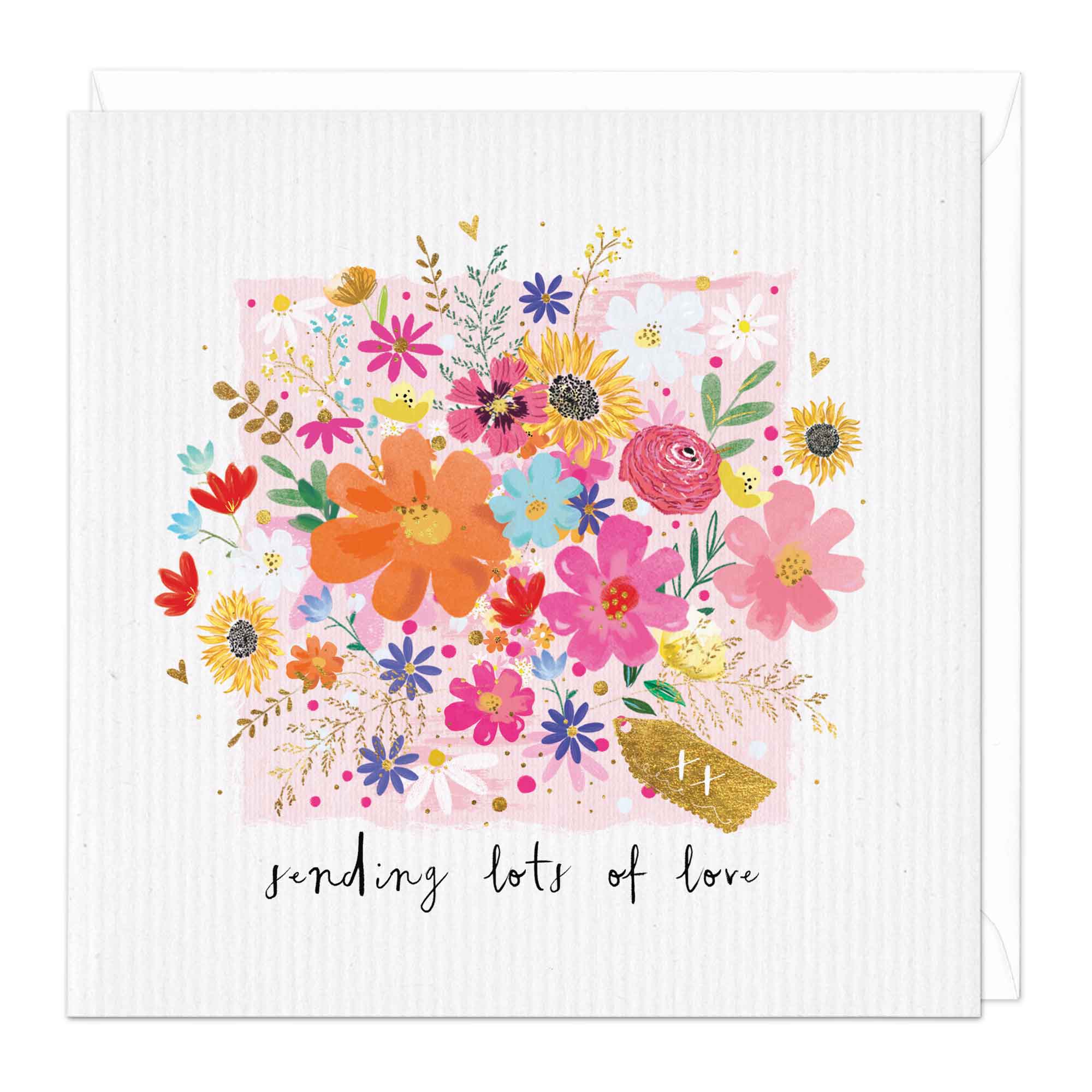 Sending Love Flowers Card