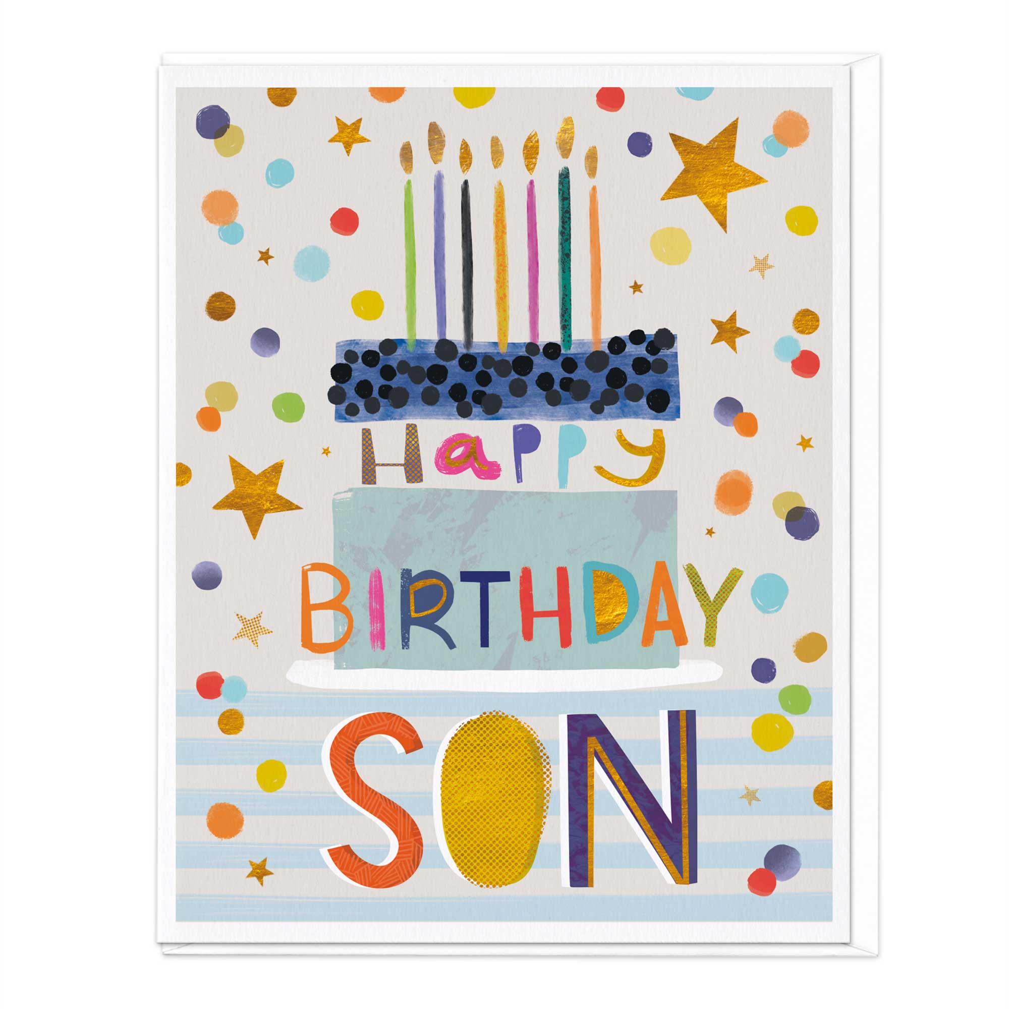 Son Birthday Cake Card