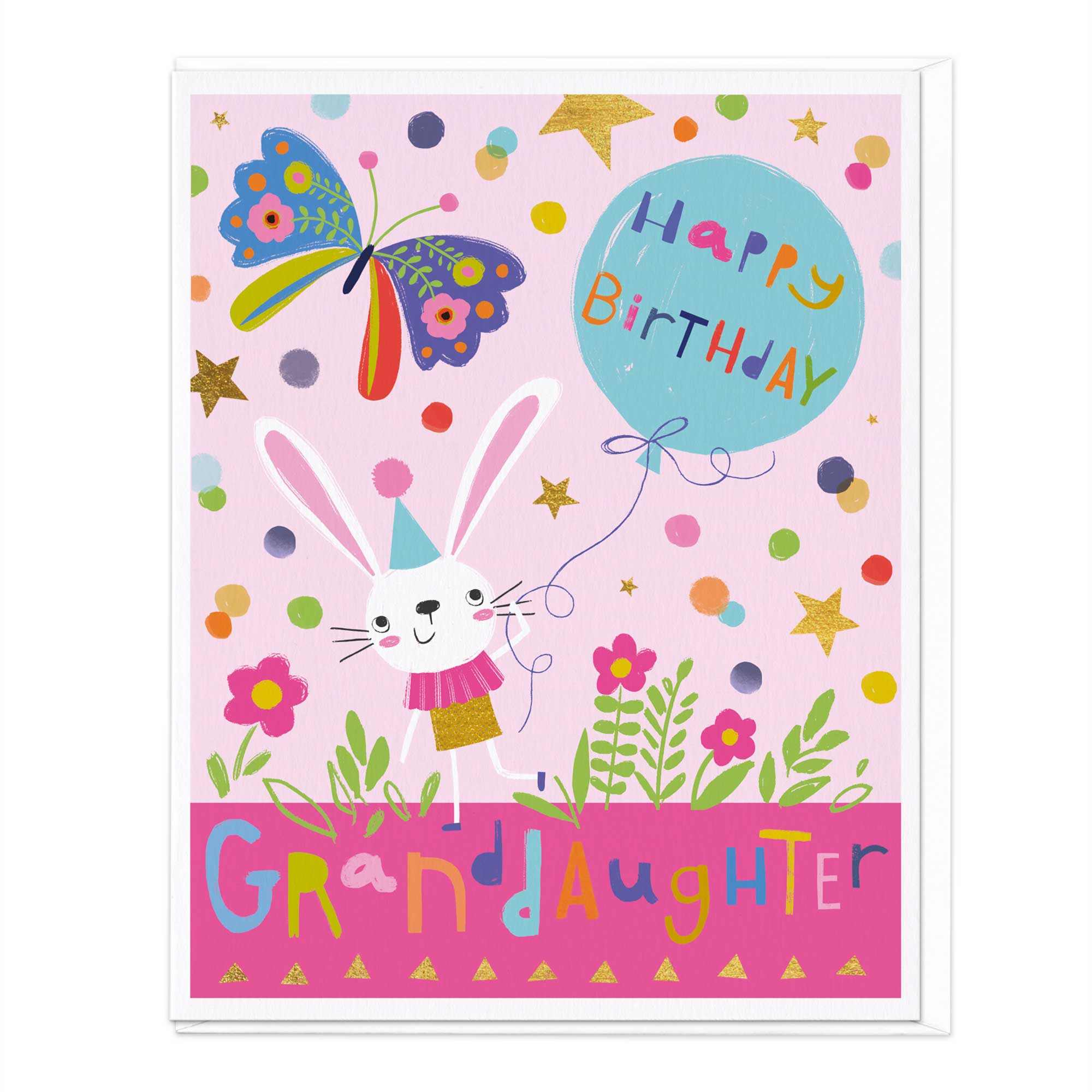 Grandaughter Birthday Rabbit Card