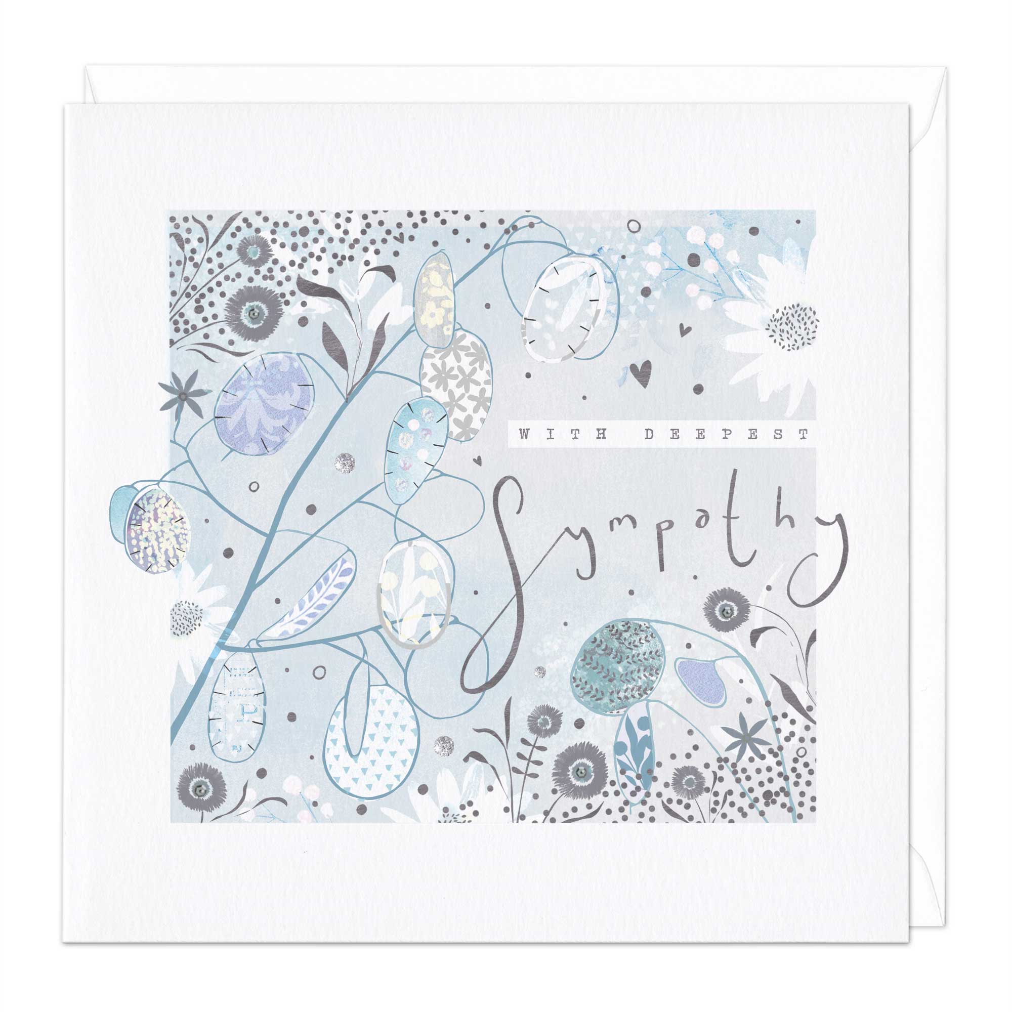 Lunaria Deepest Sympathy Card