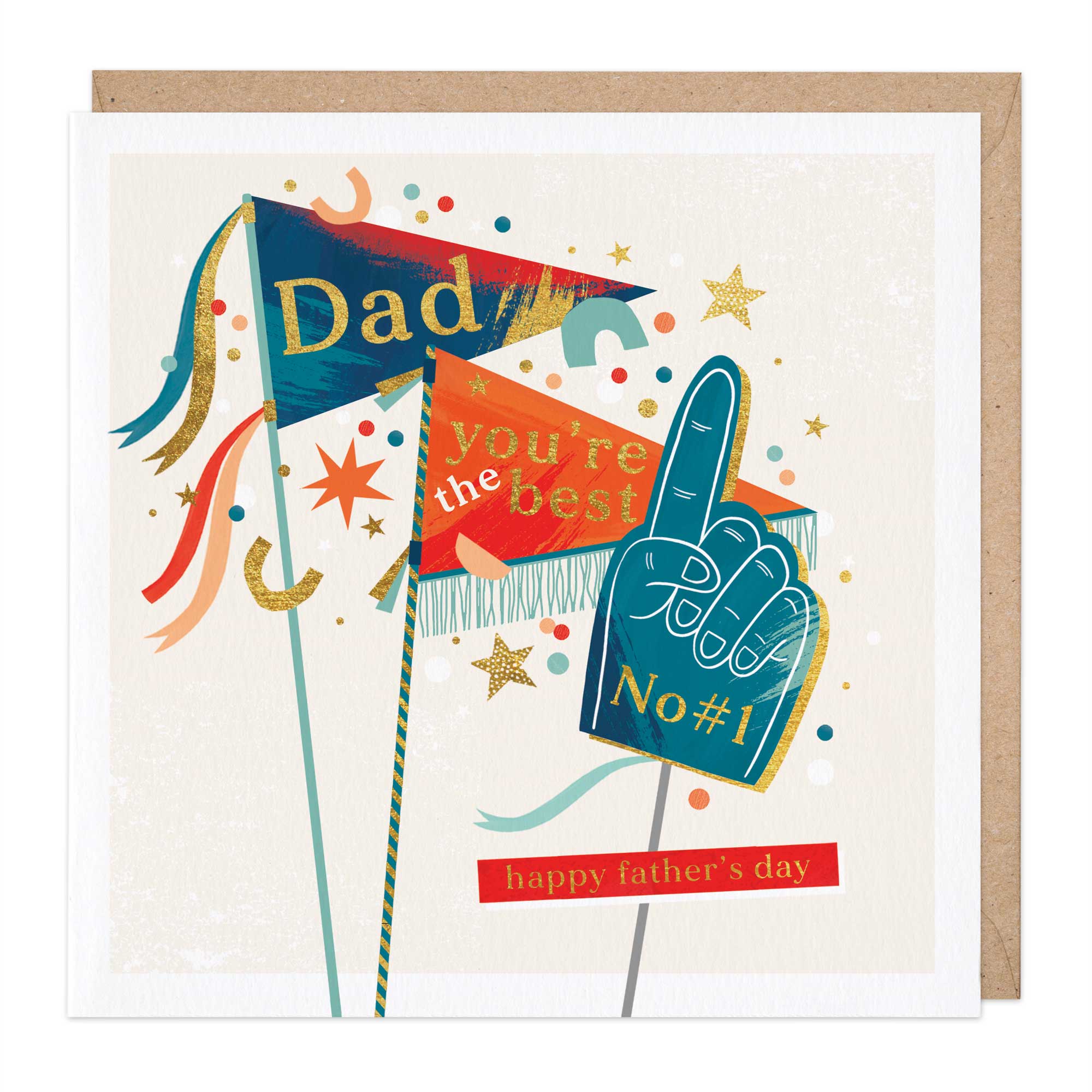Dad Flags Happy Father’s Day Card