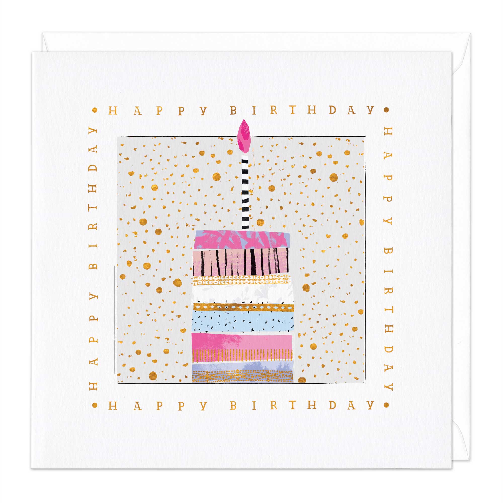 Small Cake And Candle Birthday Card