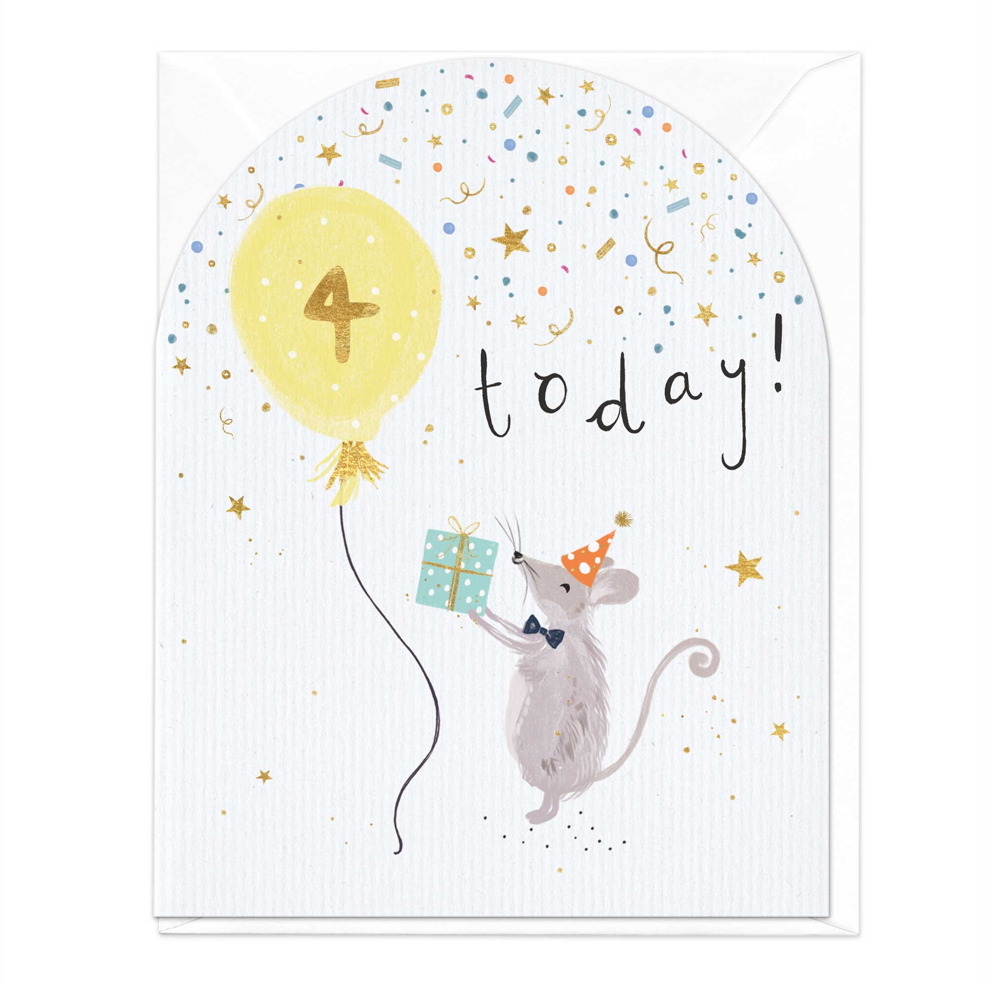 4 Today Mouse Birthday Card