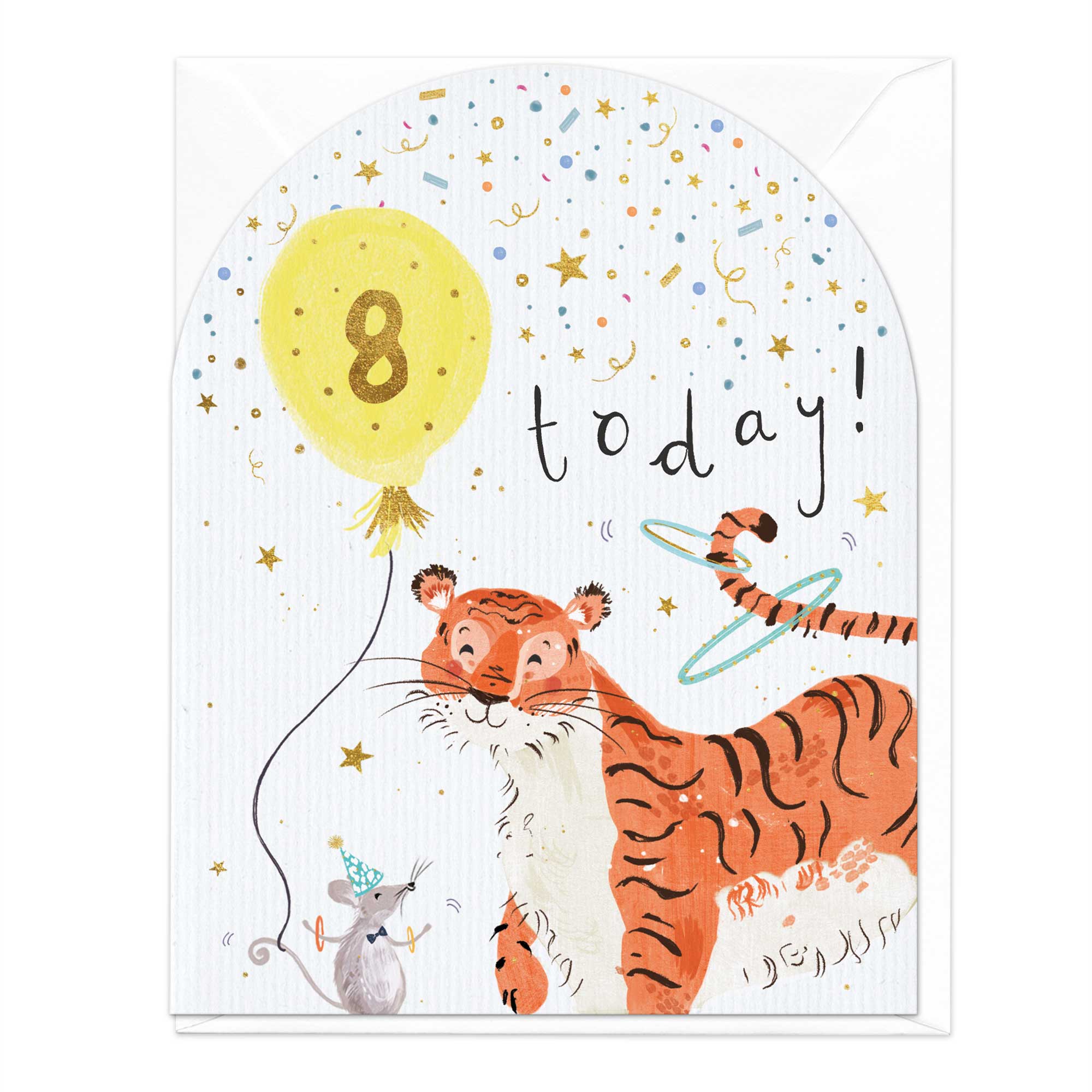 8 Today Zebra Birthday Card