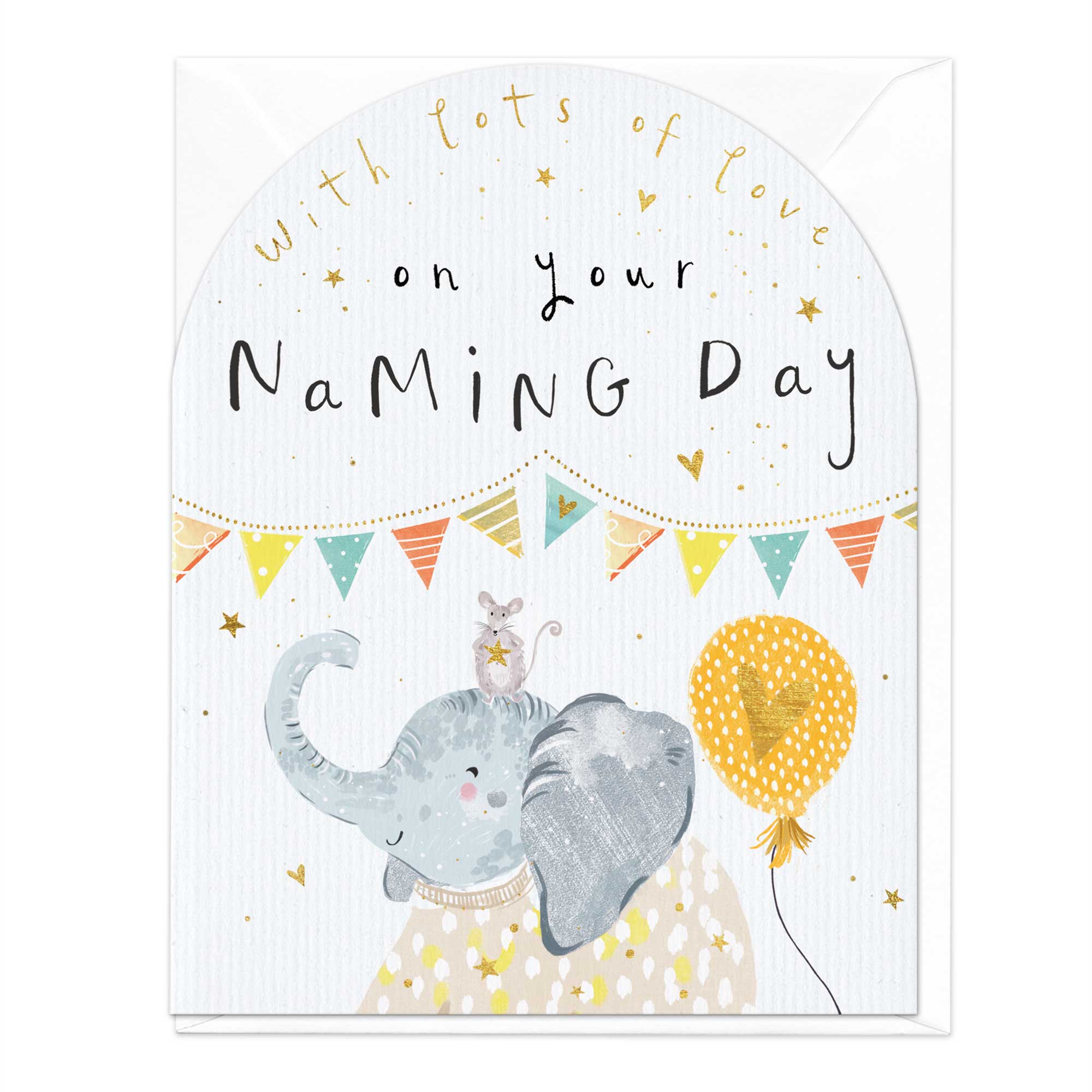Elephant Naming Day Arch Card