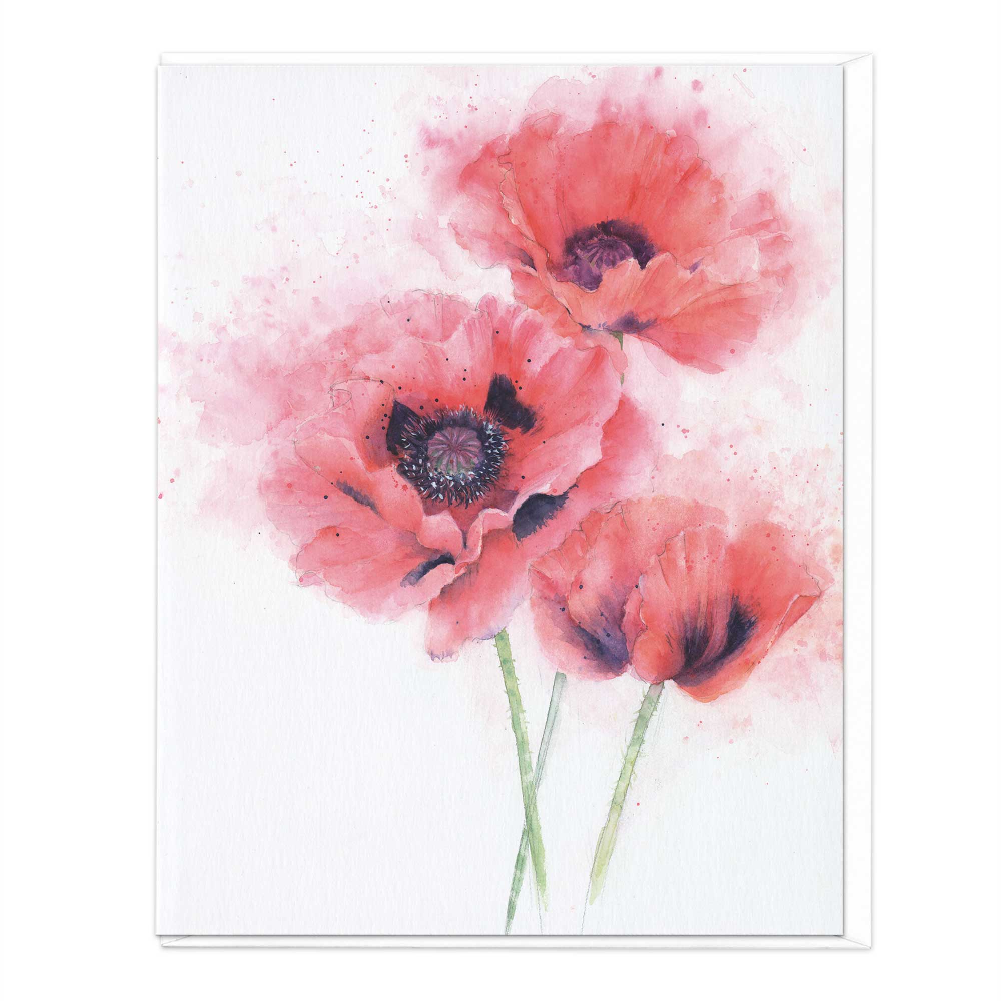 Oriental Poppy Art Card