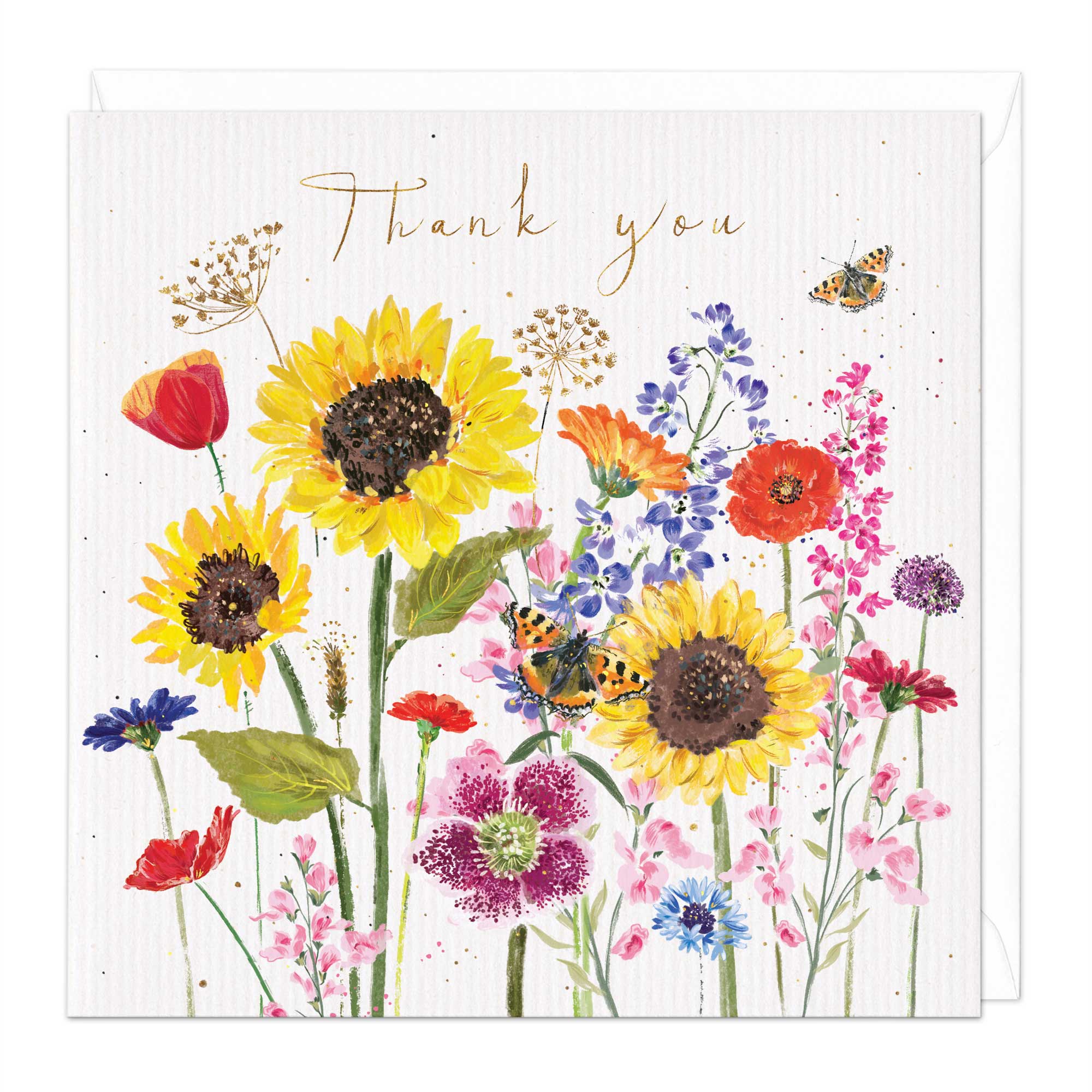 Sunflowers Thank You Card