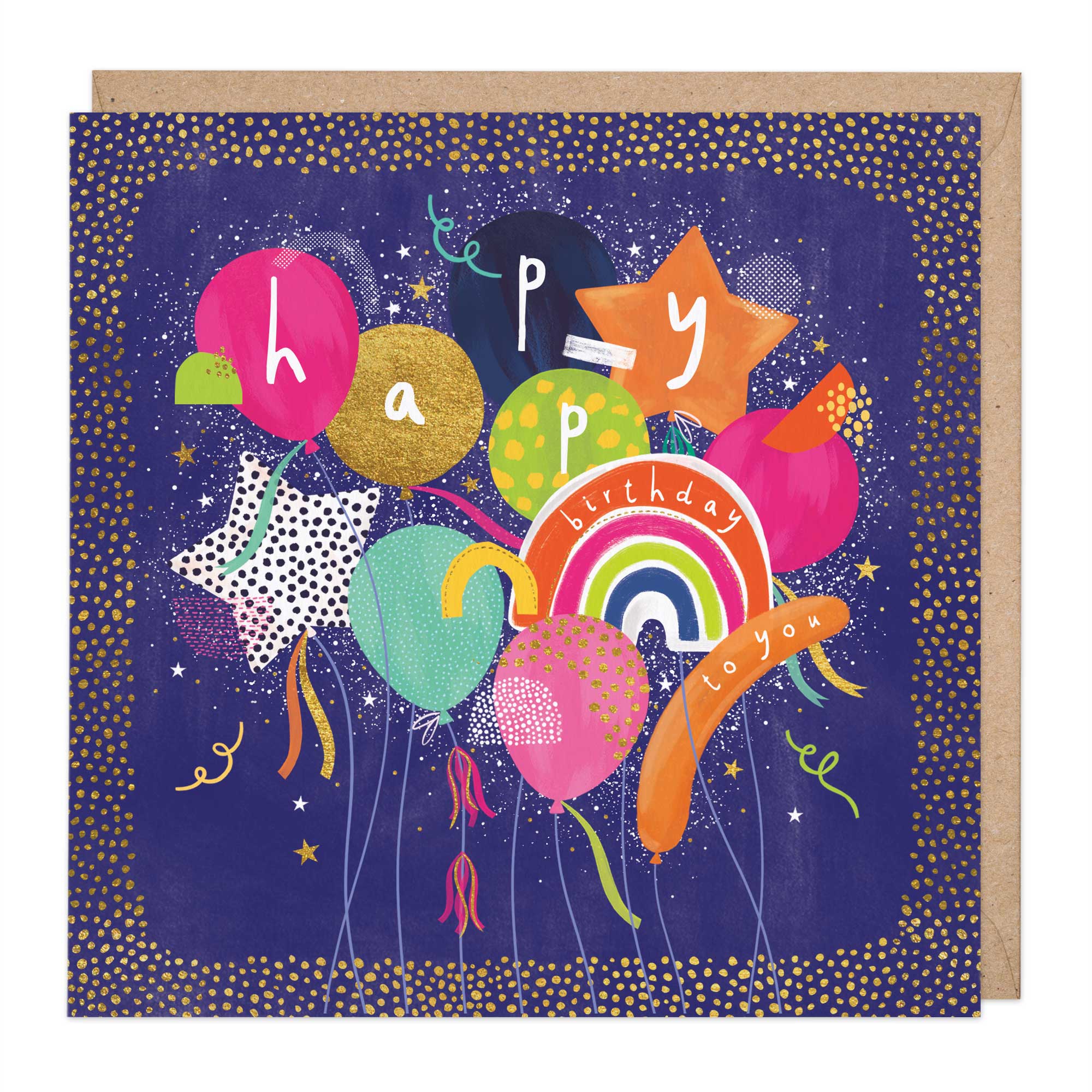 Bright Balloon Birthday Card