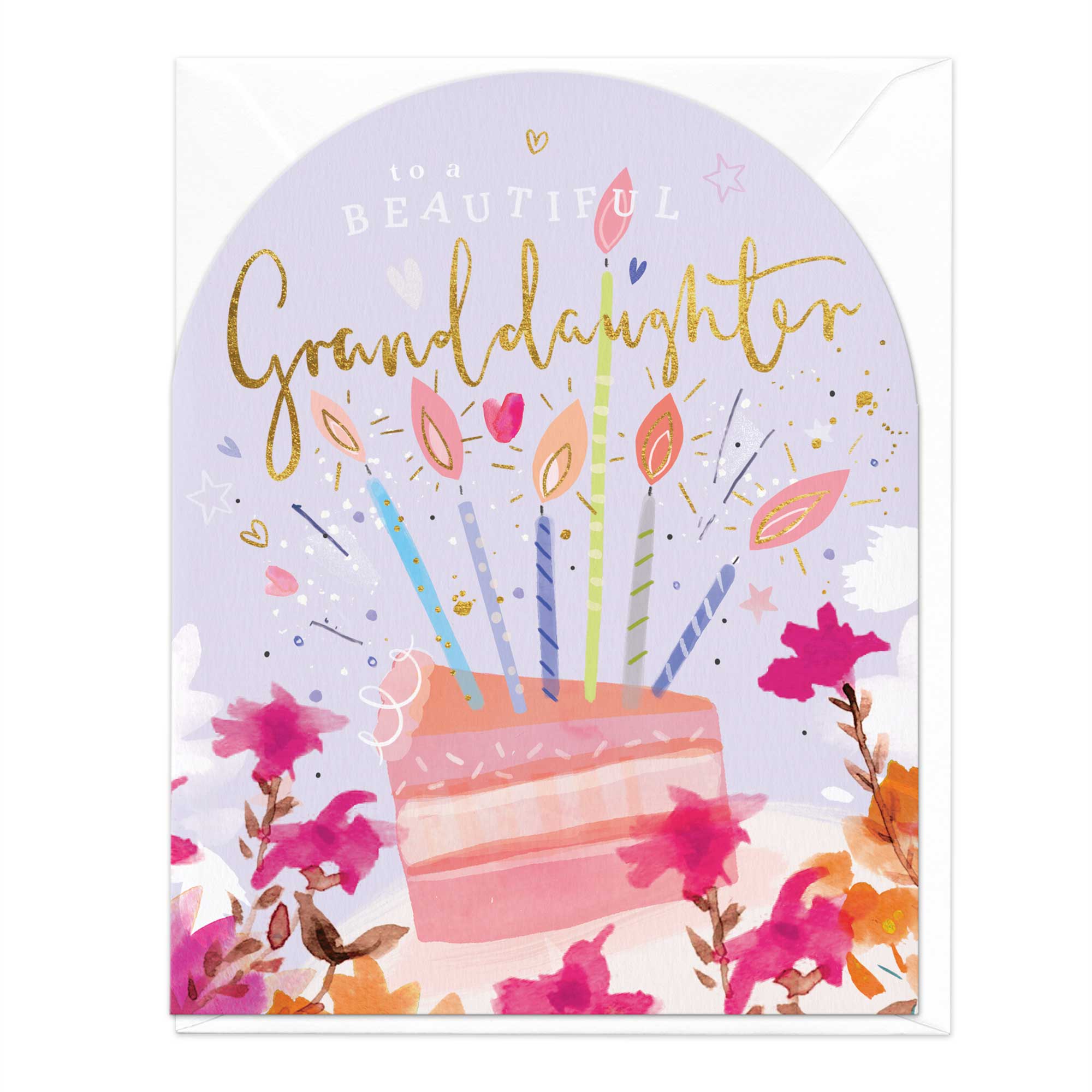 To A Beautiful Granddaughter Birthday Card