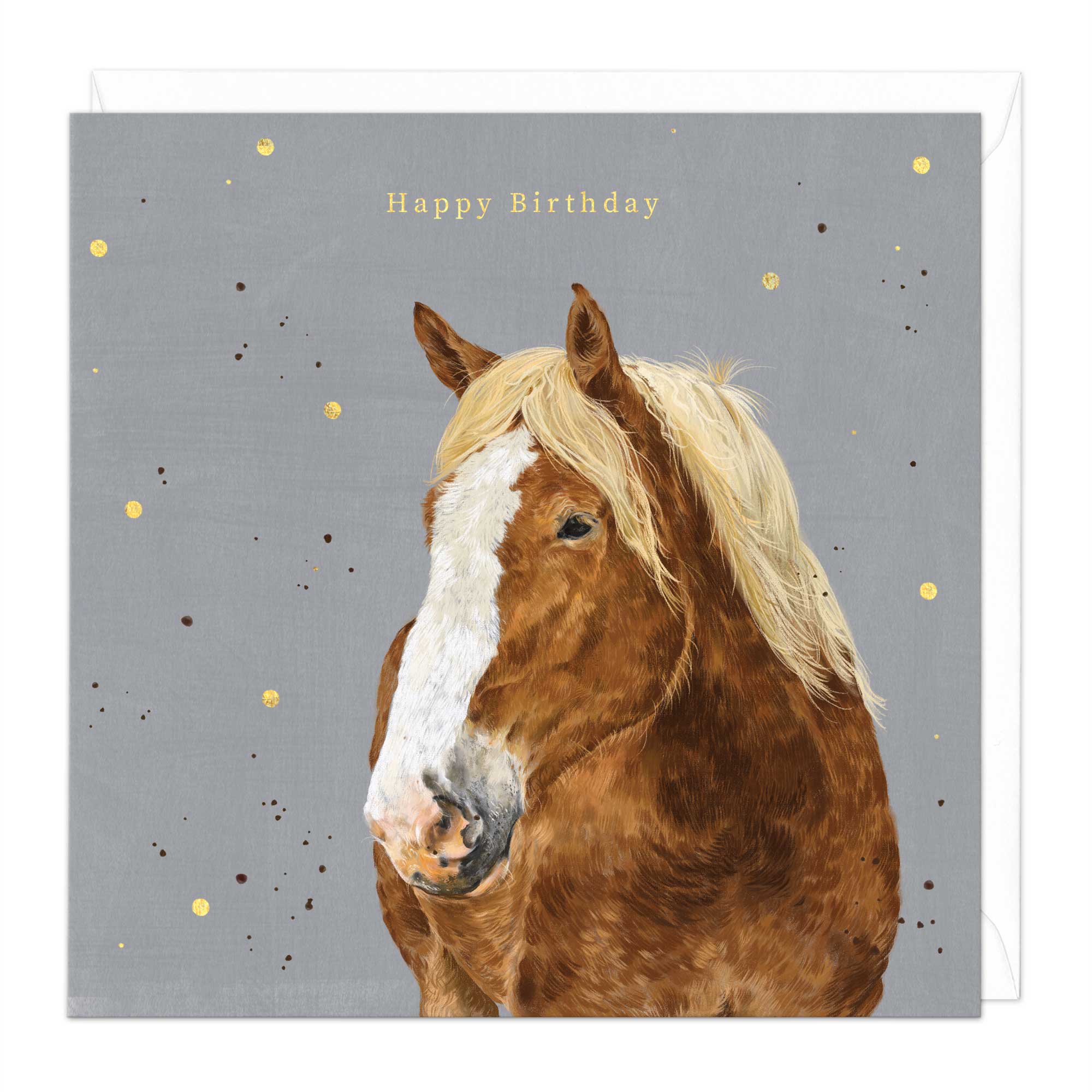Chestnut Horse Birthday Card