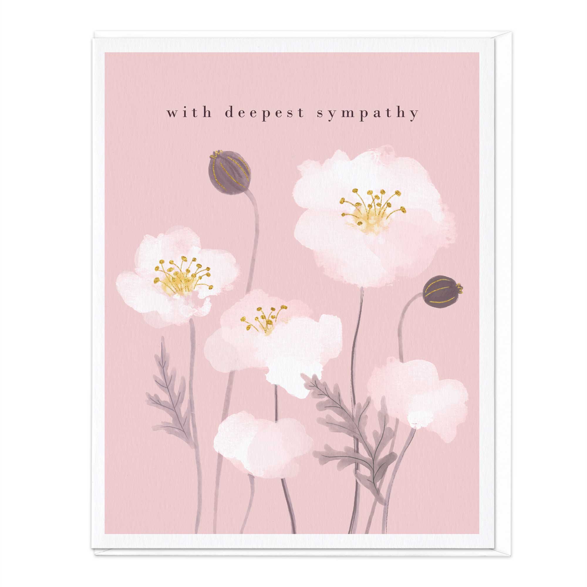 Pink Deepest Sympathy Card