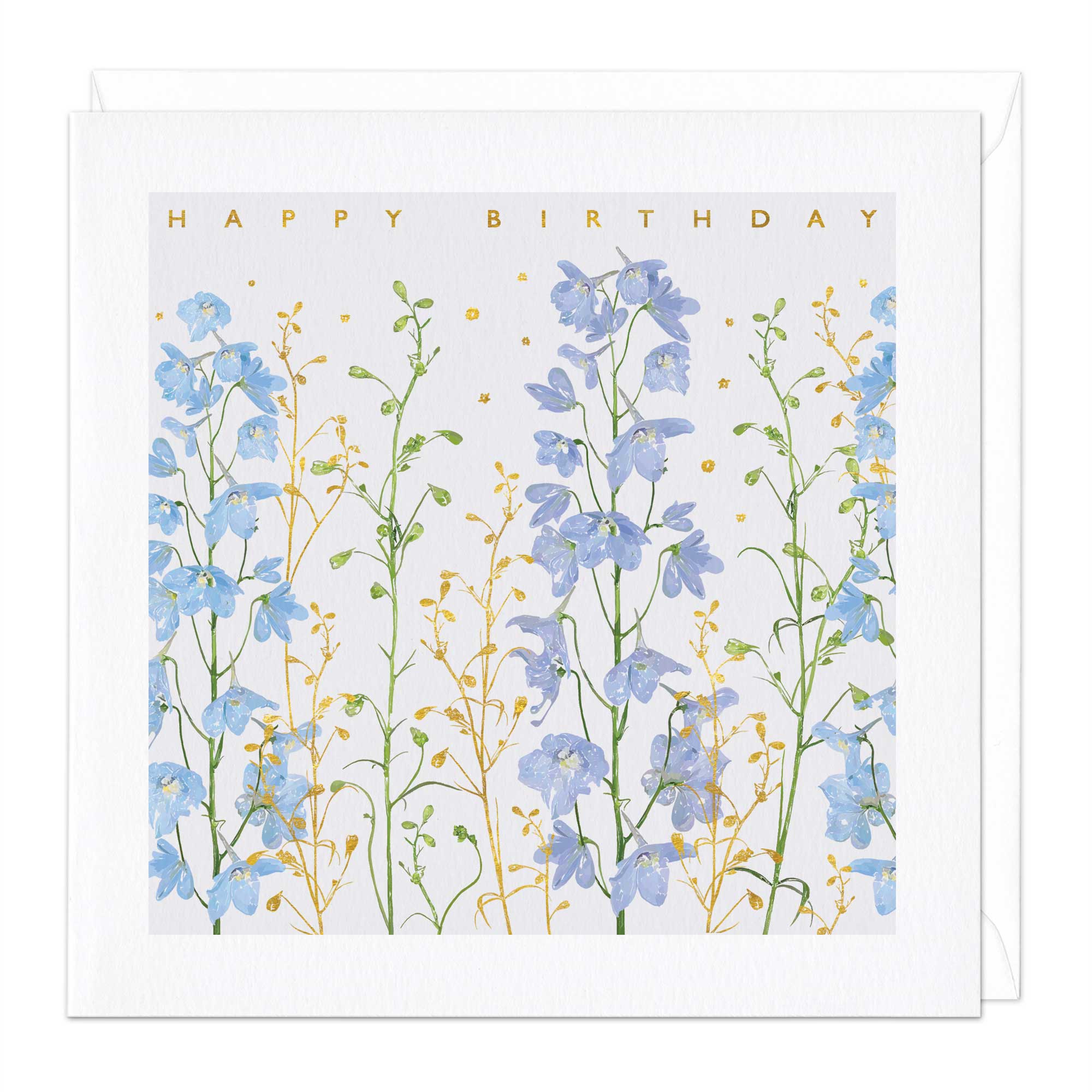 Delphinium Birthday Card