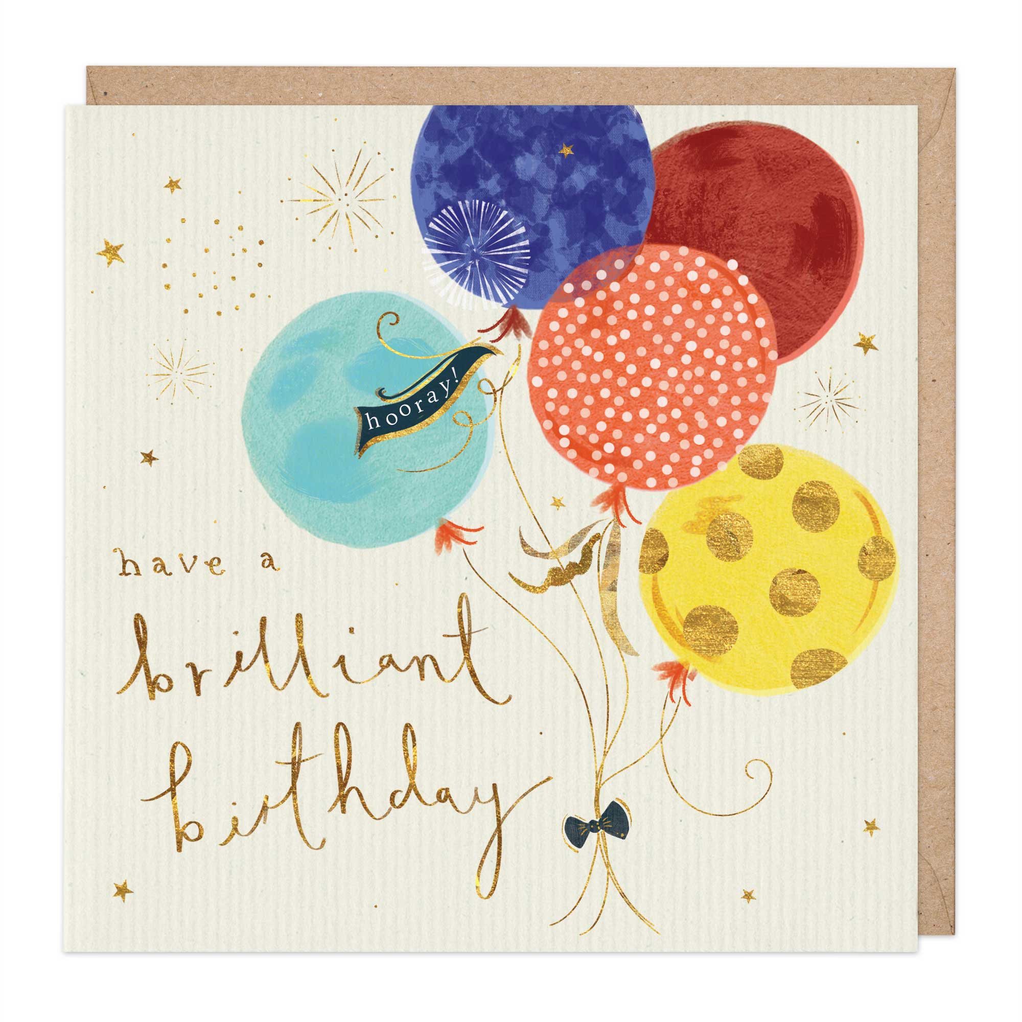 Balloons Brilliant Birthday Card