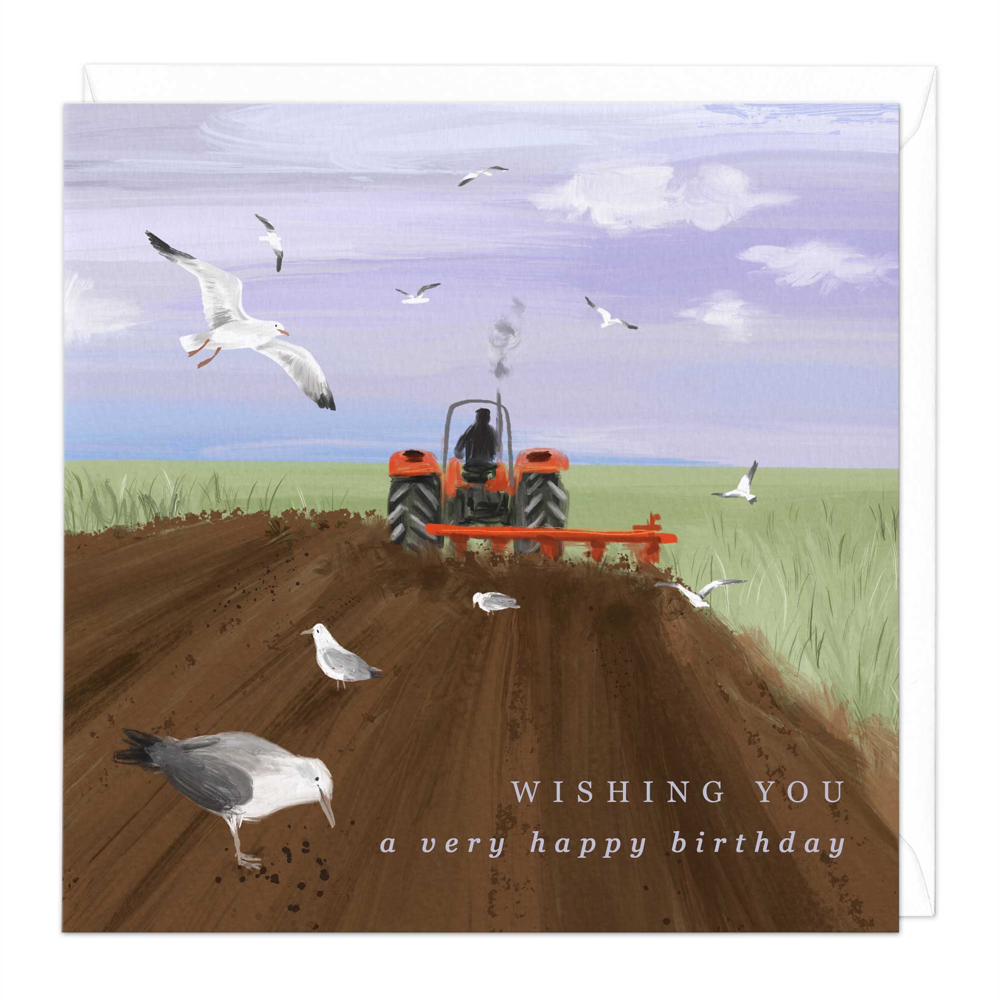 Ploughing The Field Birthday Card