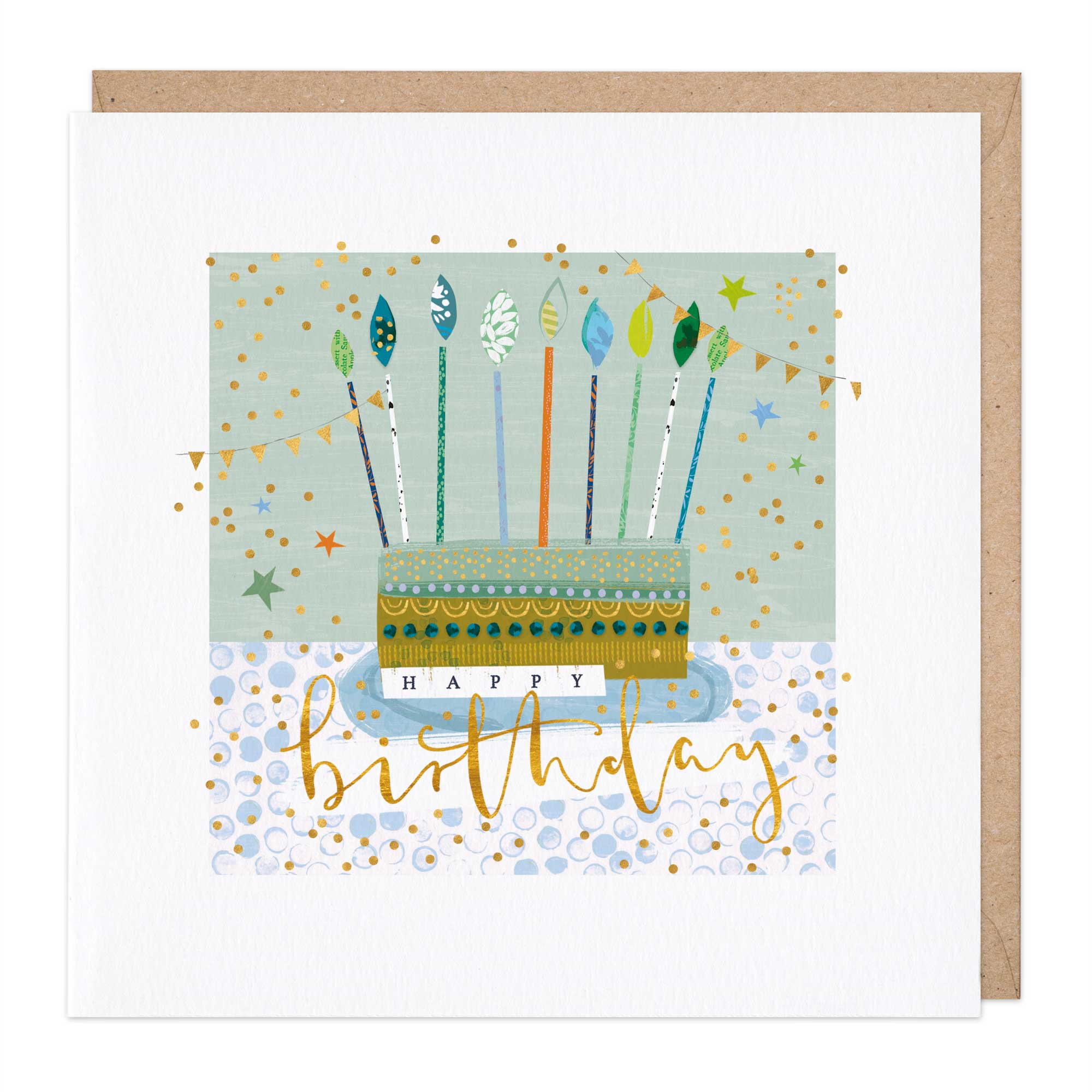 Birthday Cake And Candles Card