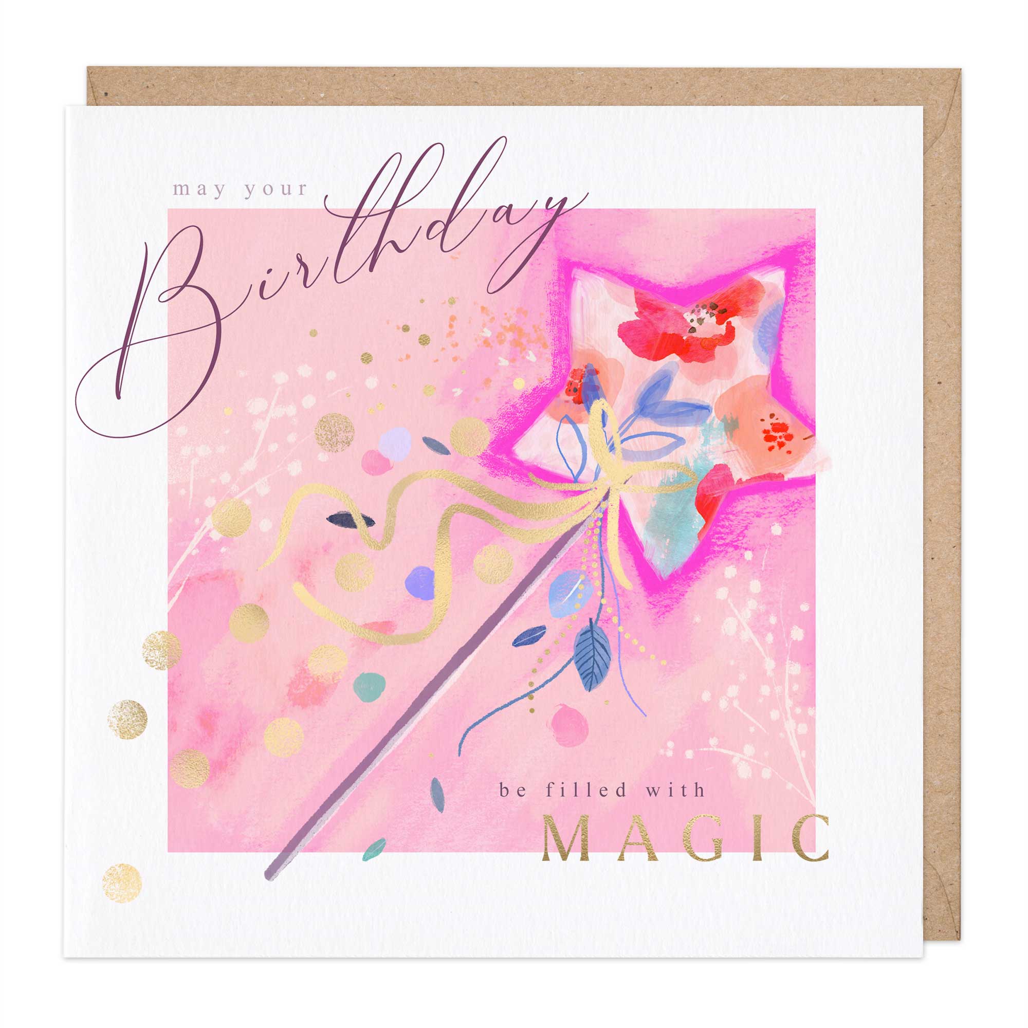 Magic Star Wand Birthday Card