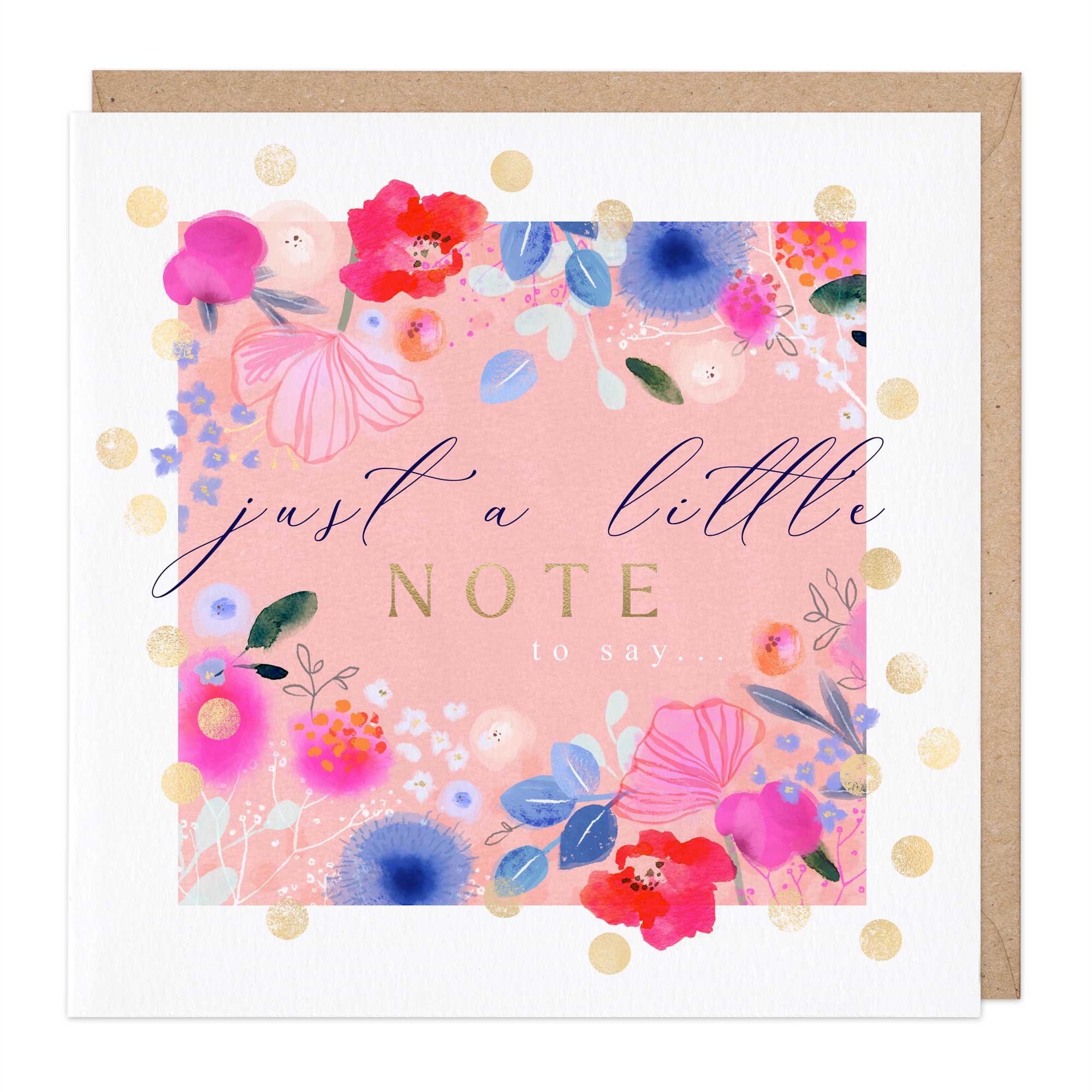 Bright Flowers Note Card