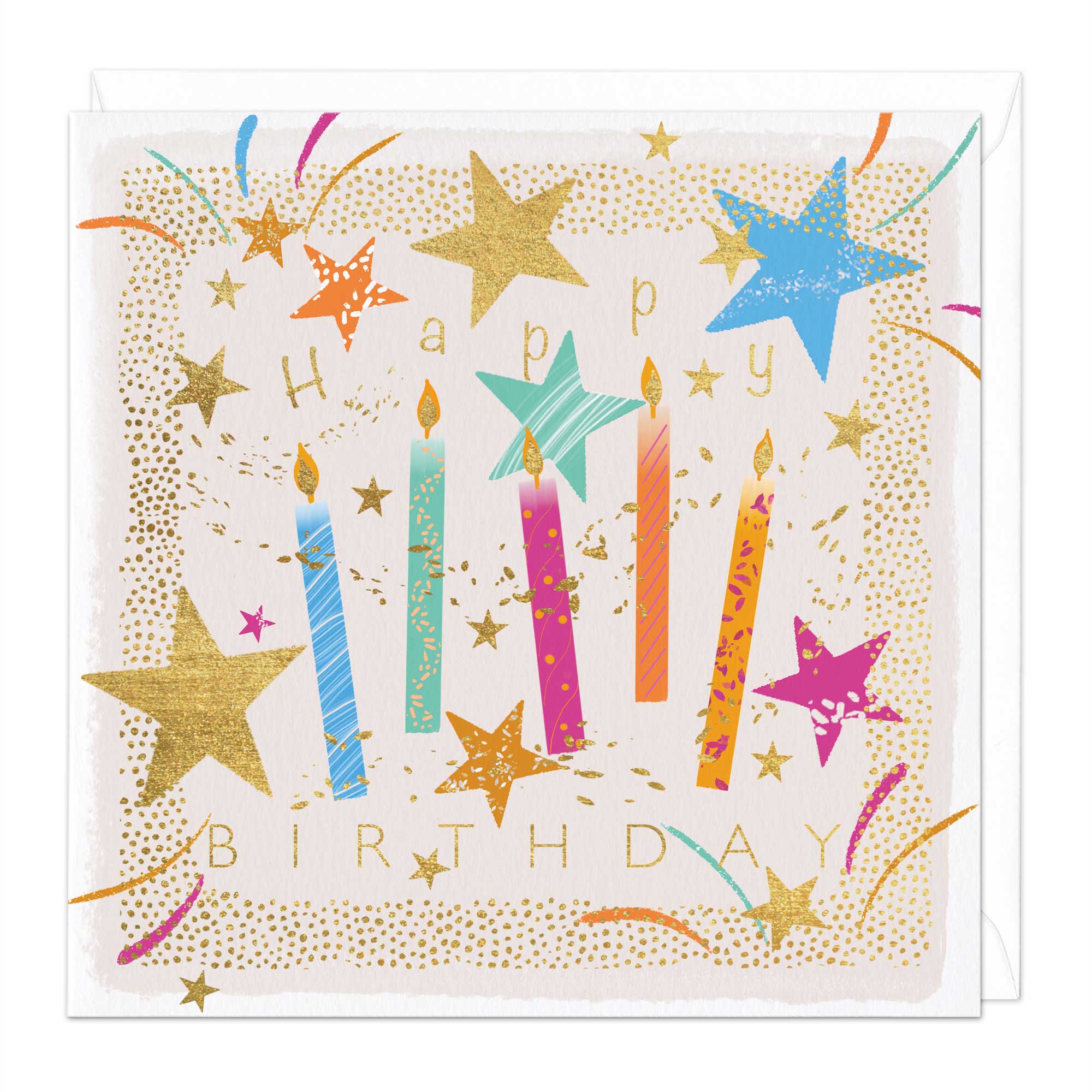 Star Candle Birthday Card