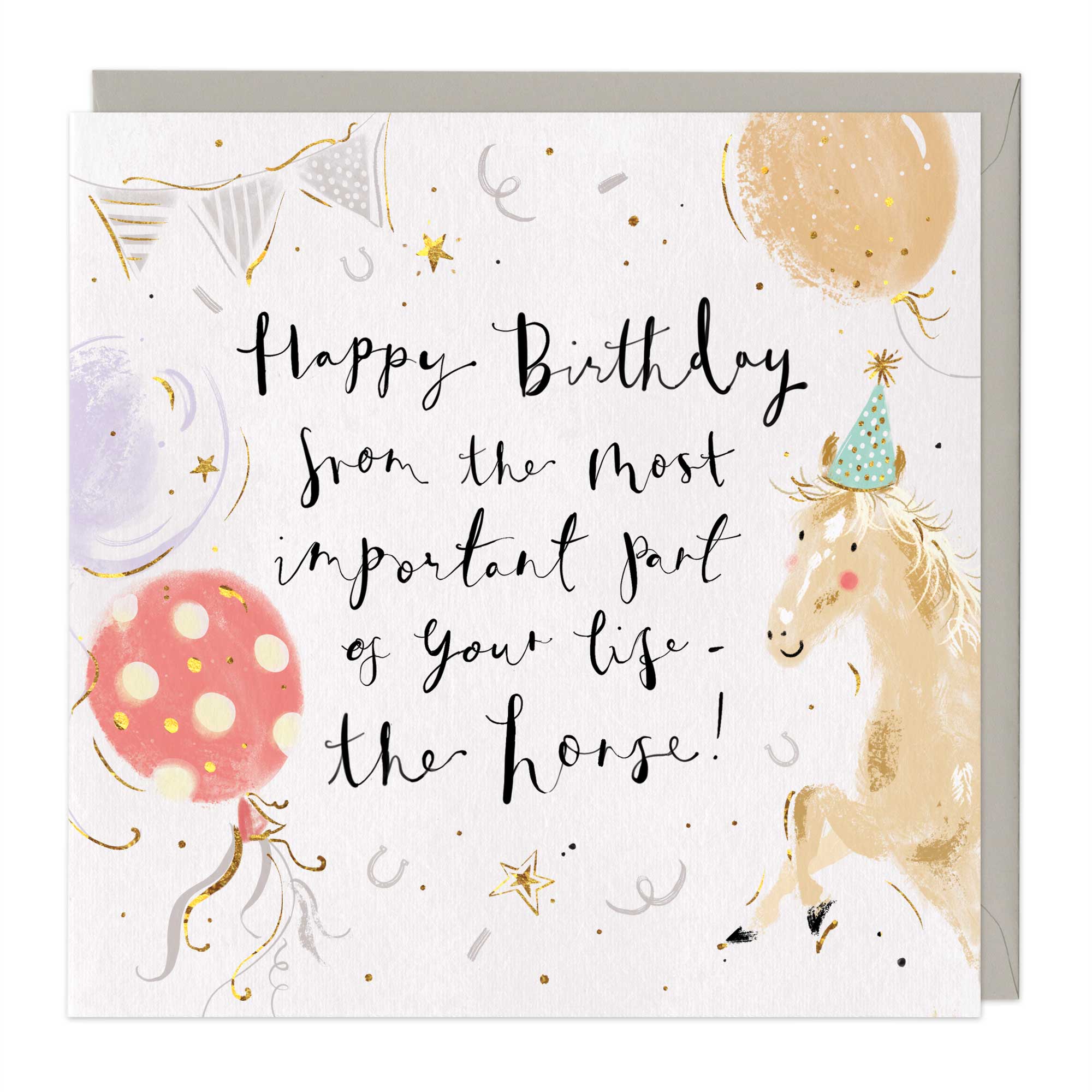 Happy Birthday From The Horse Card