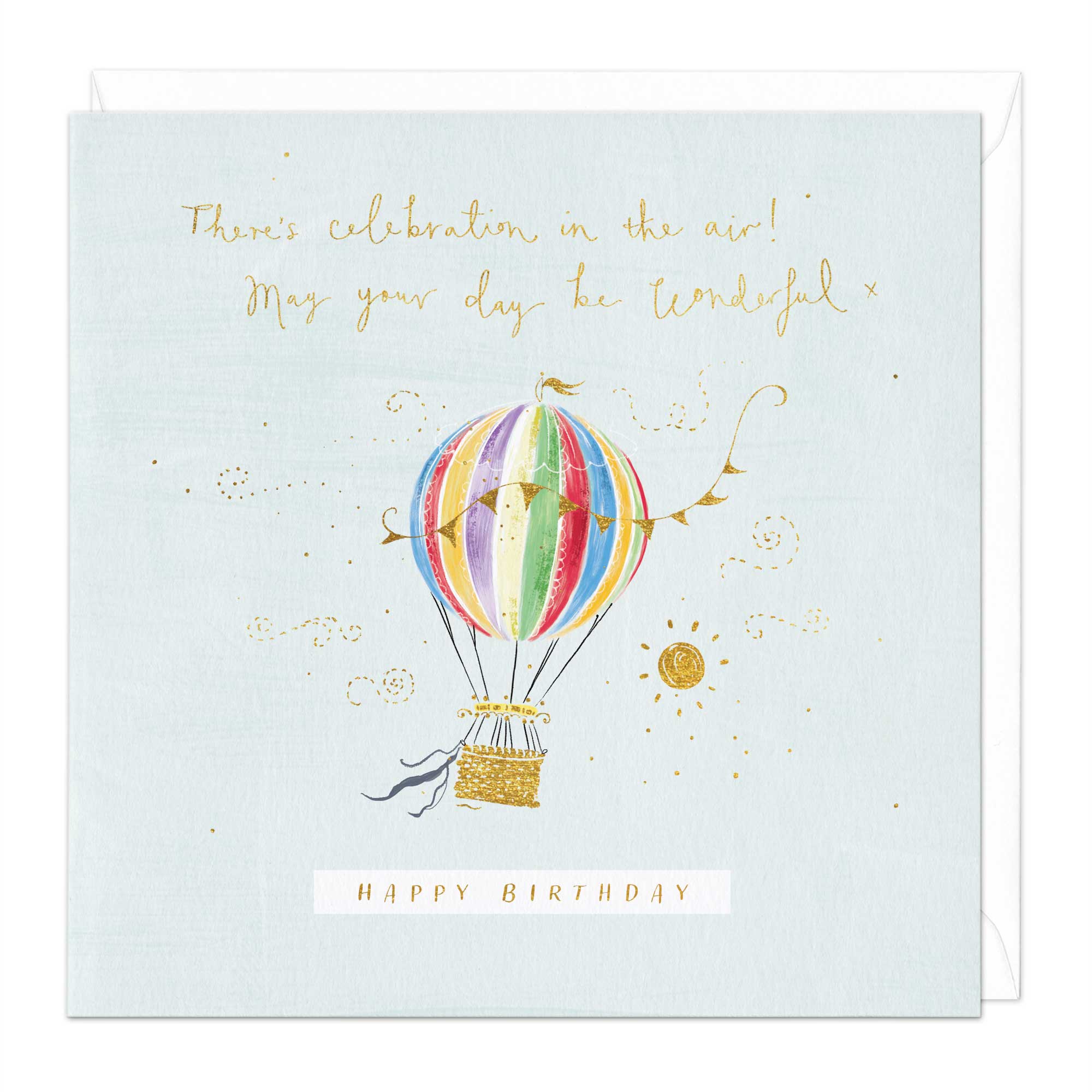 Celebration In The Air Birthday Card