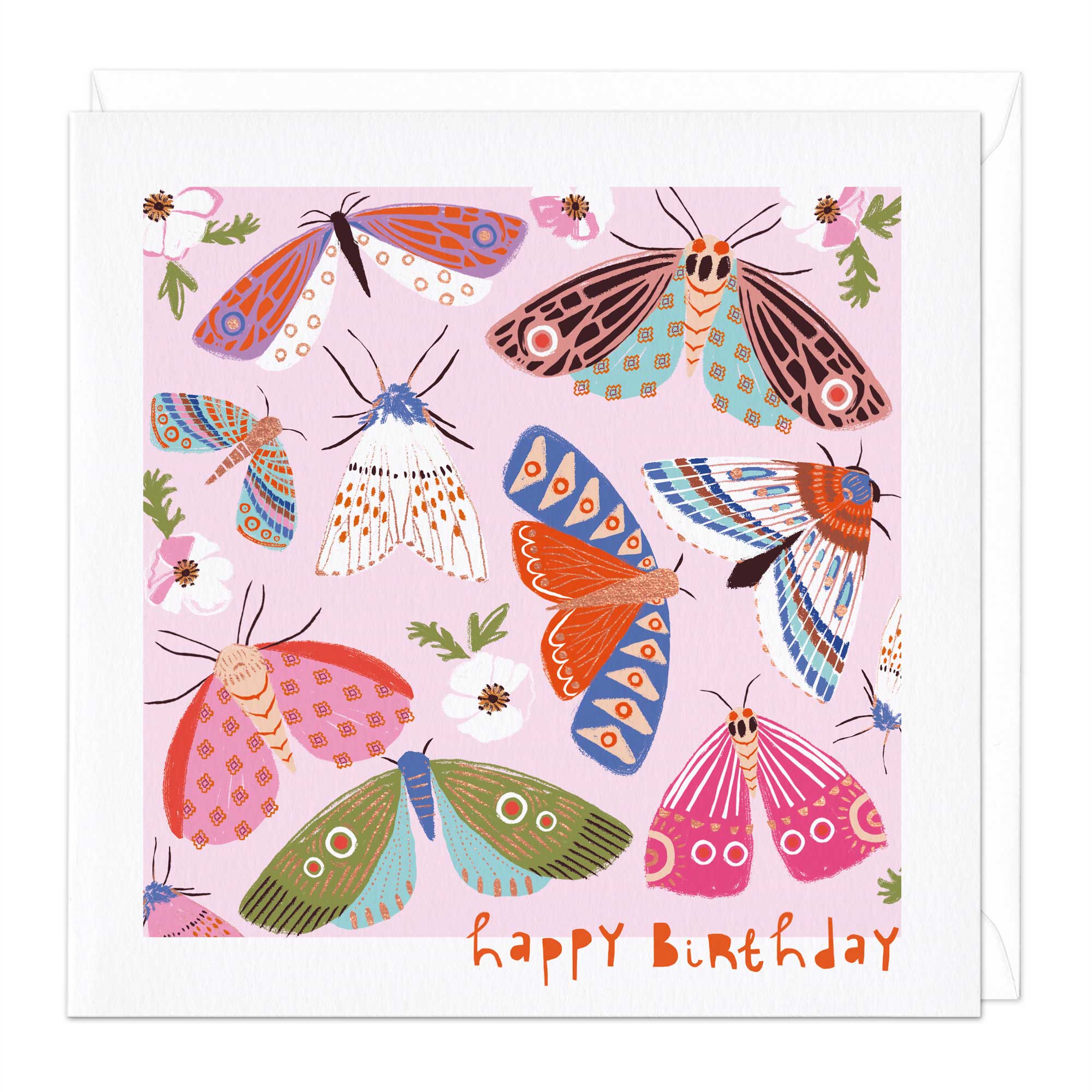 Colourful Butterflies Birthday Card