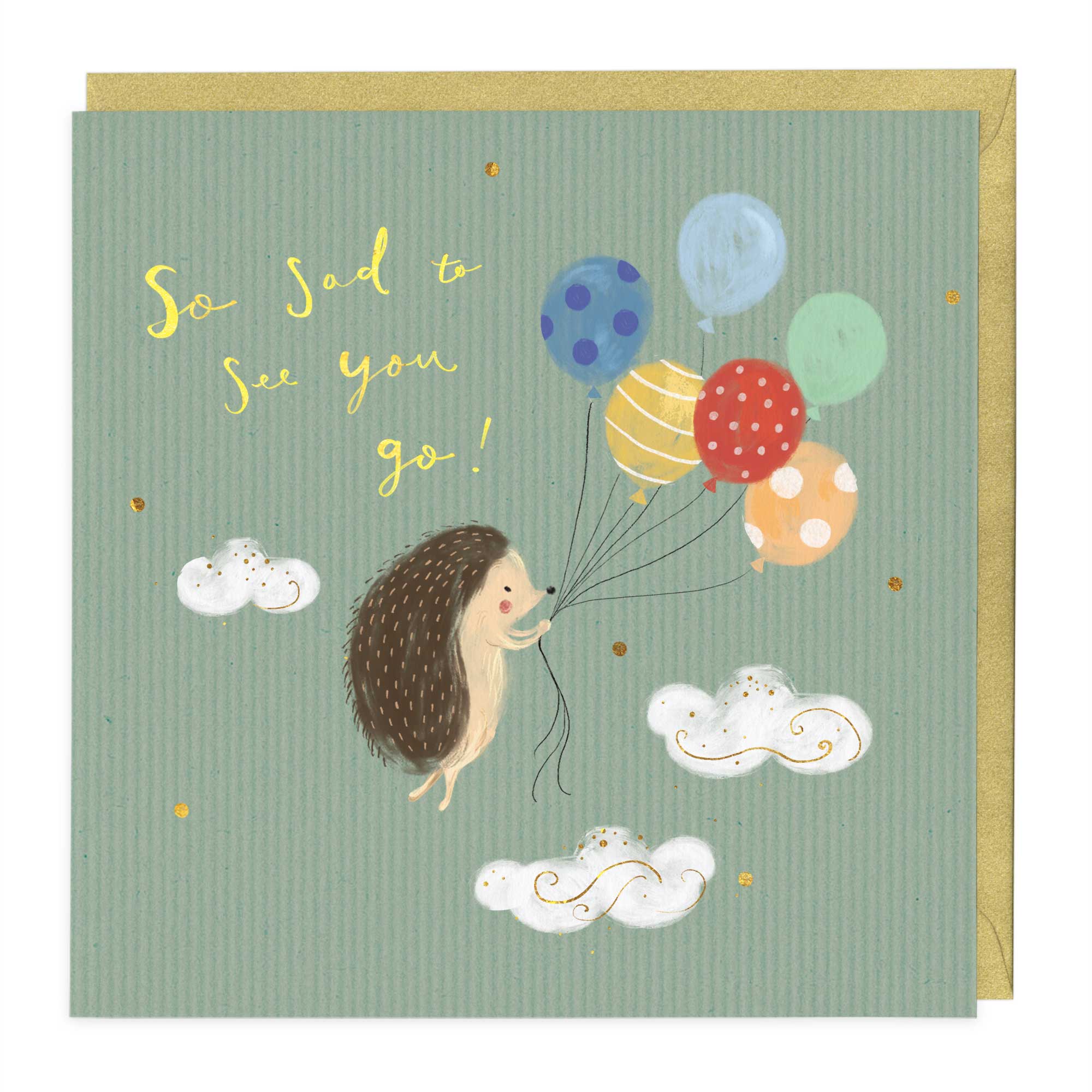 Hedgehog Sorry You’re Leaving Card