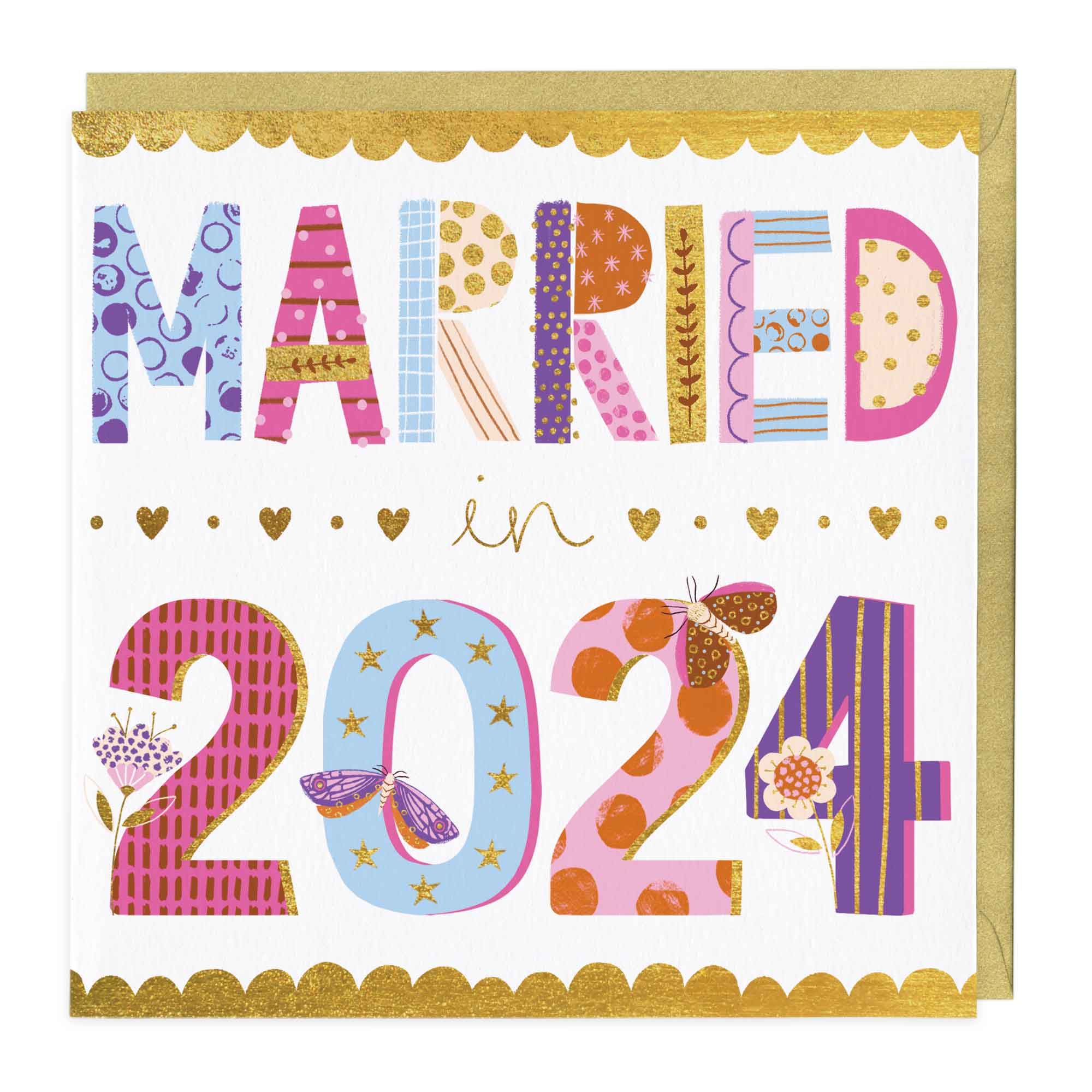 Married In 2024 Patchwork Card