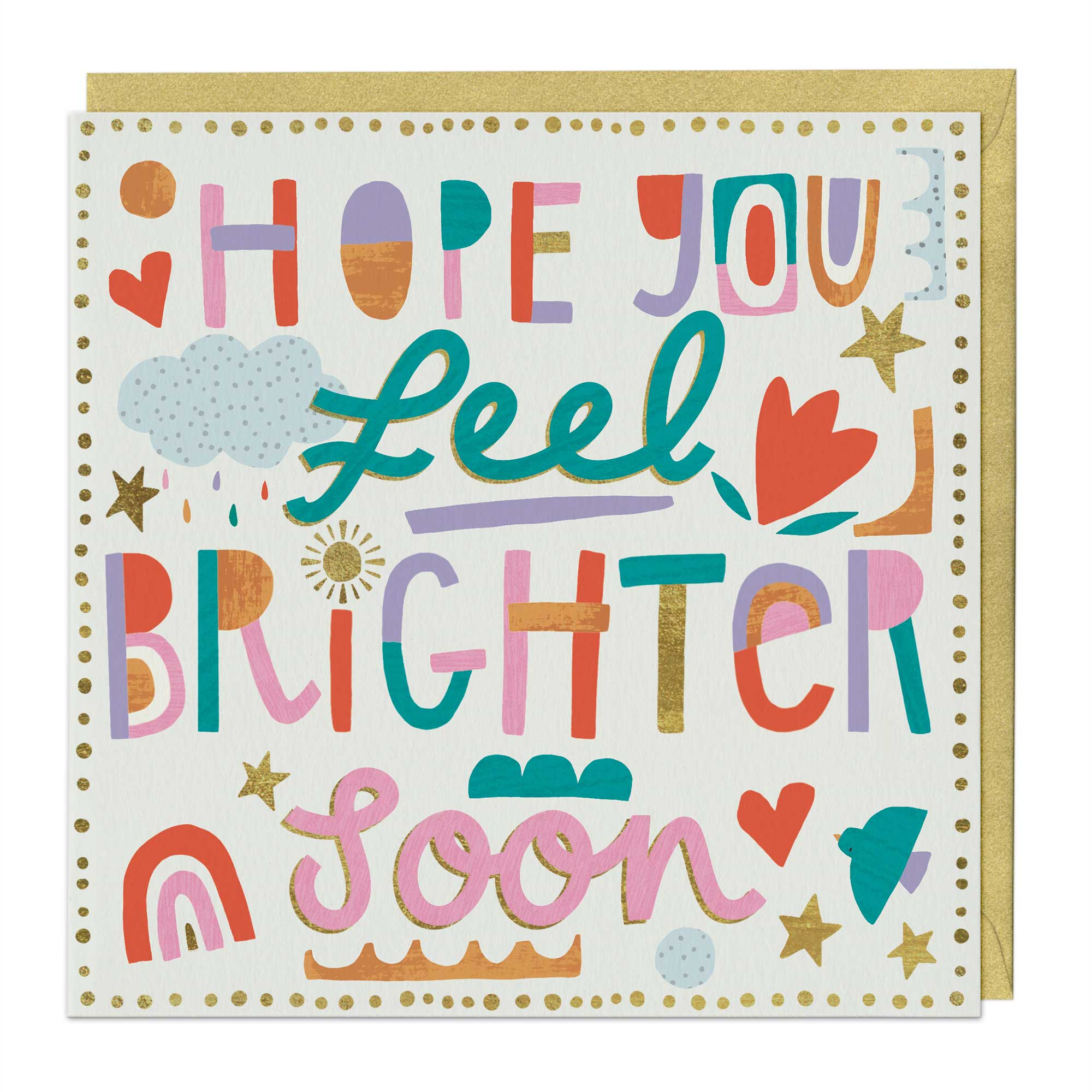 Feel Brighter Soon Patchwork Card