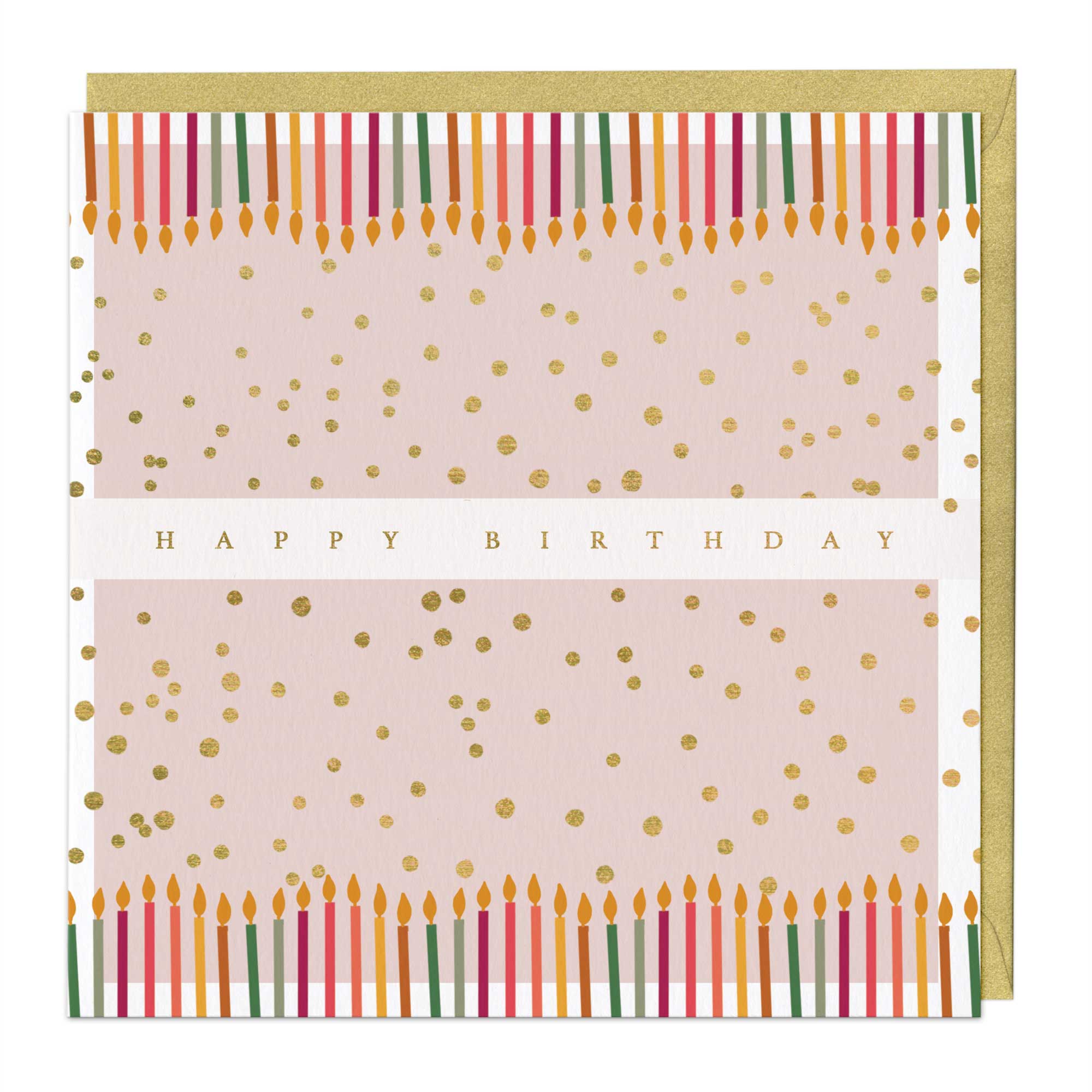 Symmetrical Candles Birthday Card